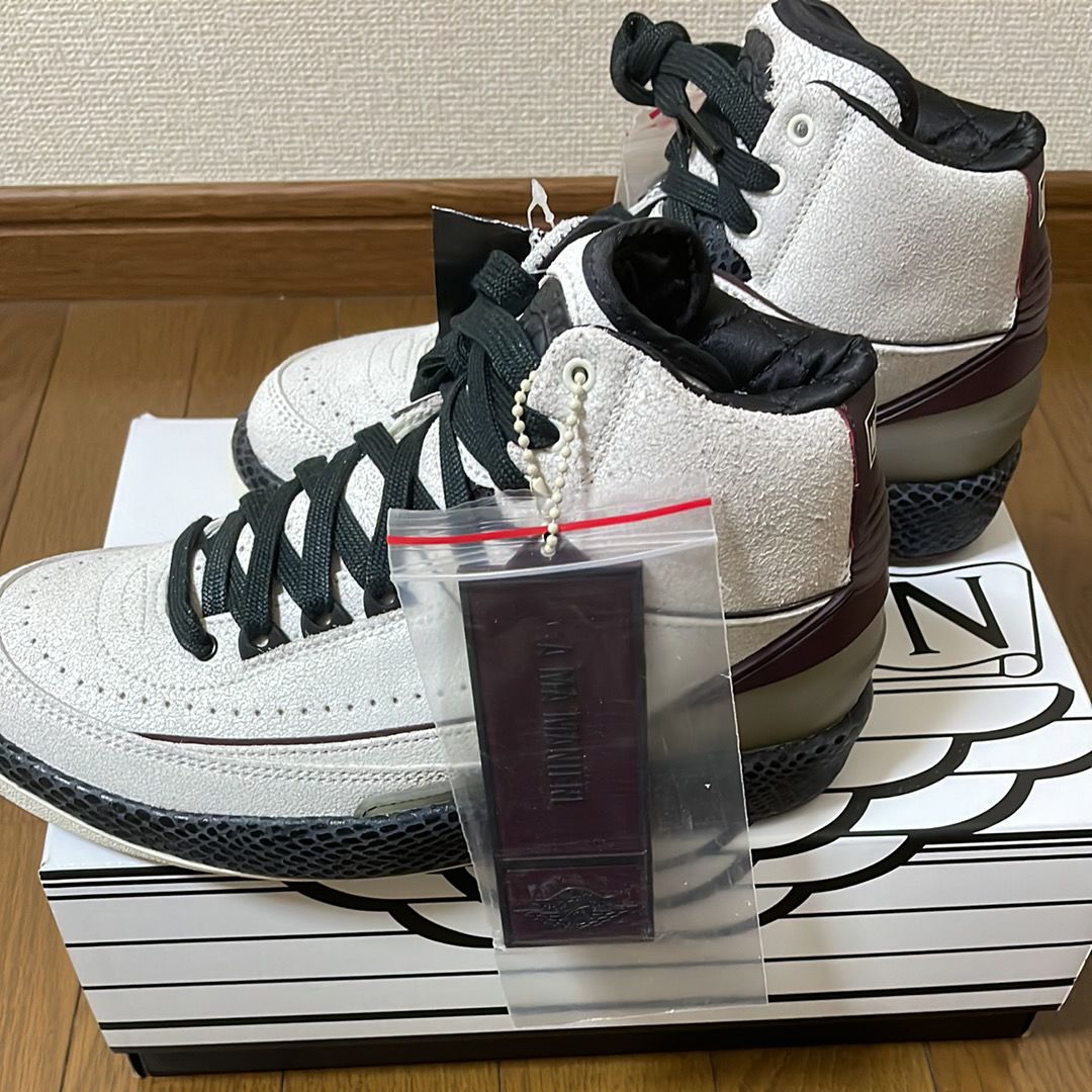 A Ma Maniere × Nike Air Jordan 2 "Airness/Sail and Burgundy"
