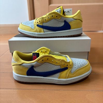 Travis Scott × Nike PS Air Jordan 1 Low OG "Canary"