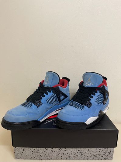Travis Scott × Nike Air Jordan 4 Retro Cactus Jack "University Blue"