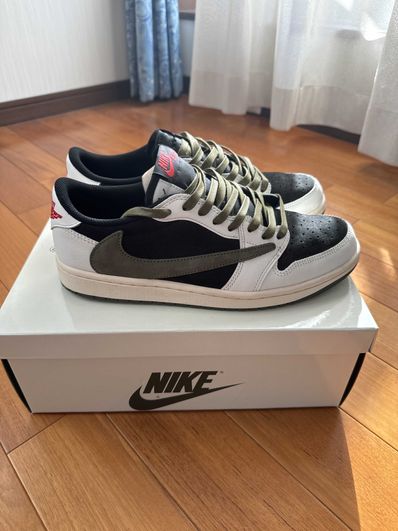 Travis Scott × Nike Women's Air Jordan 1 Low OG "Medium Olive"