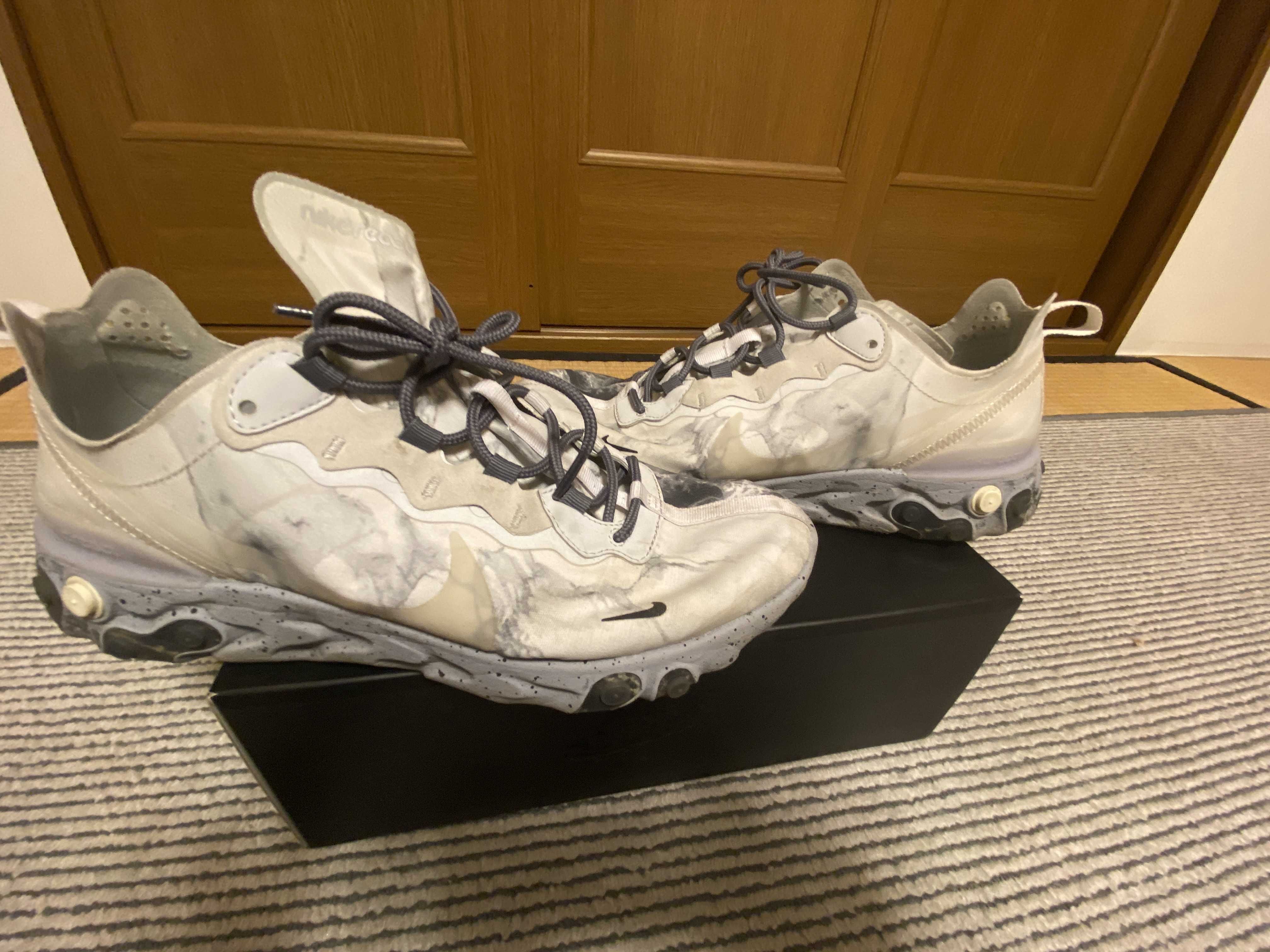 KENDRICK LAMAR×NIKE REACT ELEMENT 55 "PURE PLATINUM/CLEAR-WOLF GREY-BLACK"