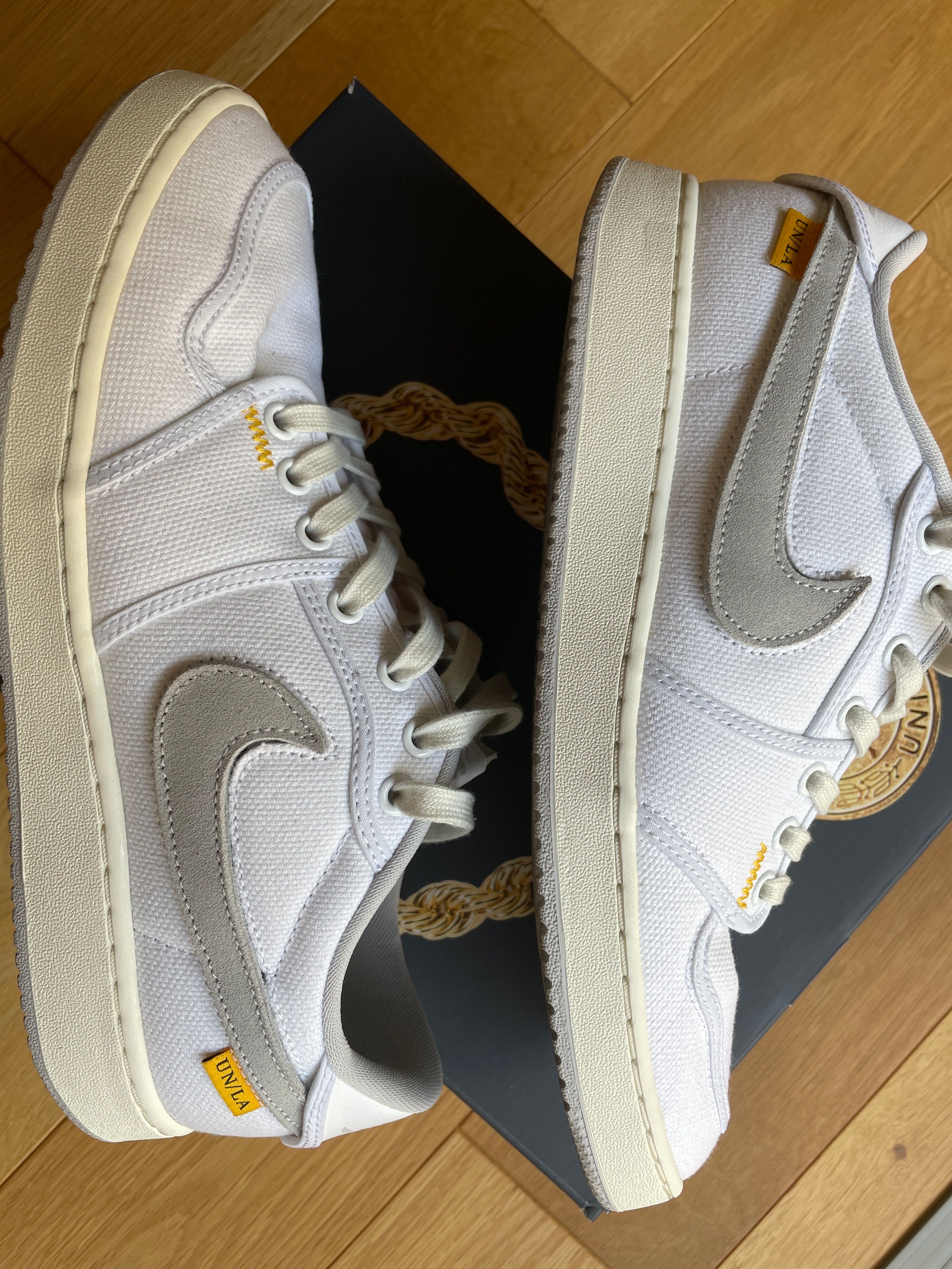 UNION × Nike Air Jordan 1 Low KO "White Canvas"