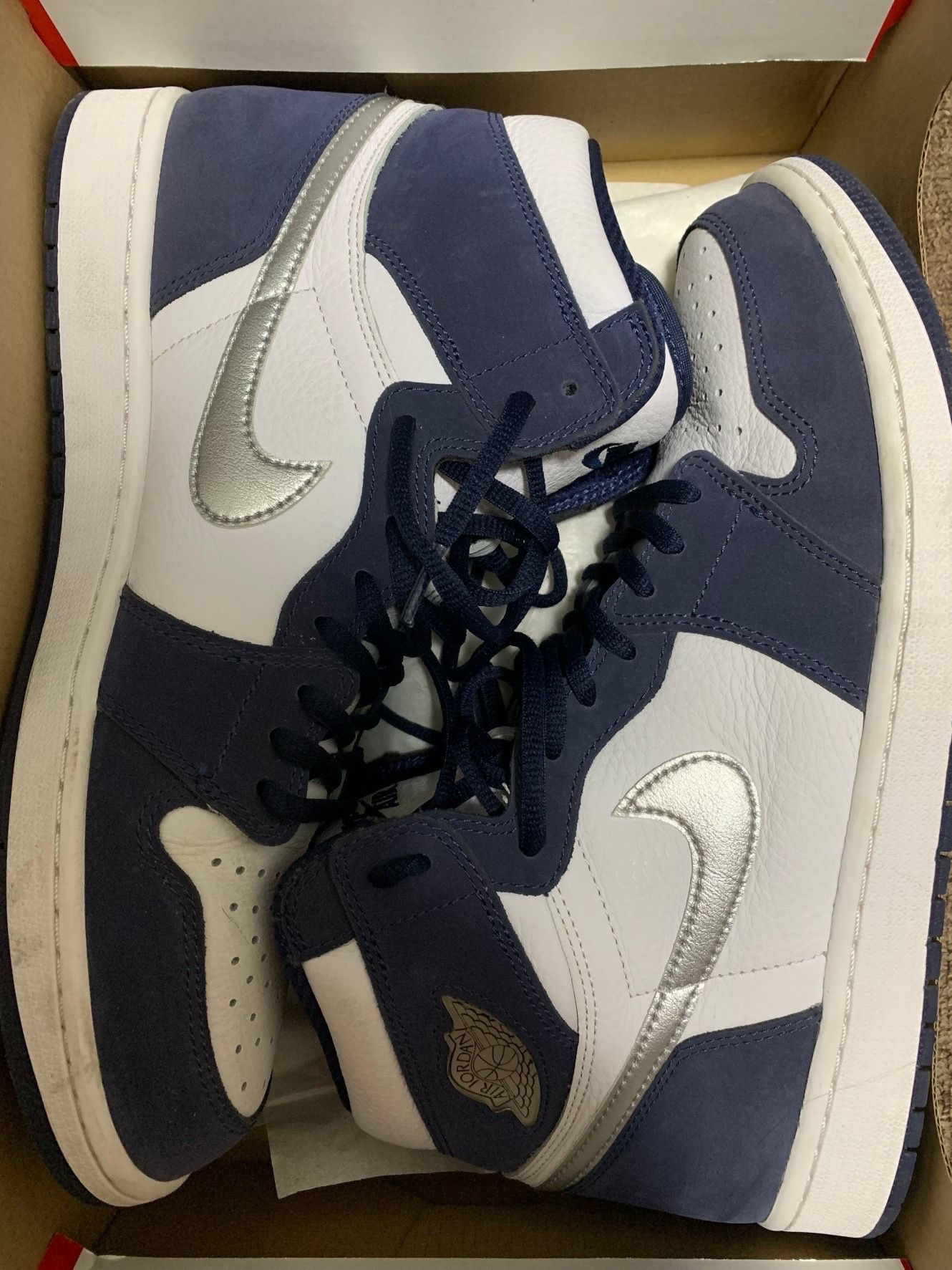 Nike Air Jordan 1 High OG CO.JP "White/Midnight Navy" (2020)(ブリーフケースなし)