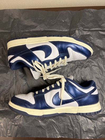 Nike Women's Dunk Low PRM "Midnight Navy and White"