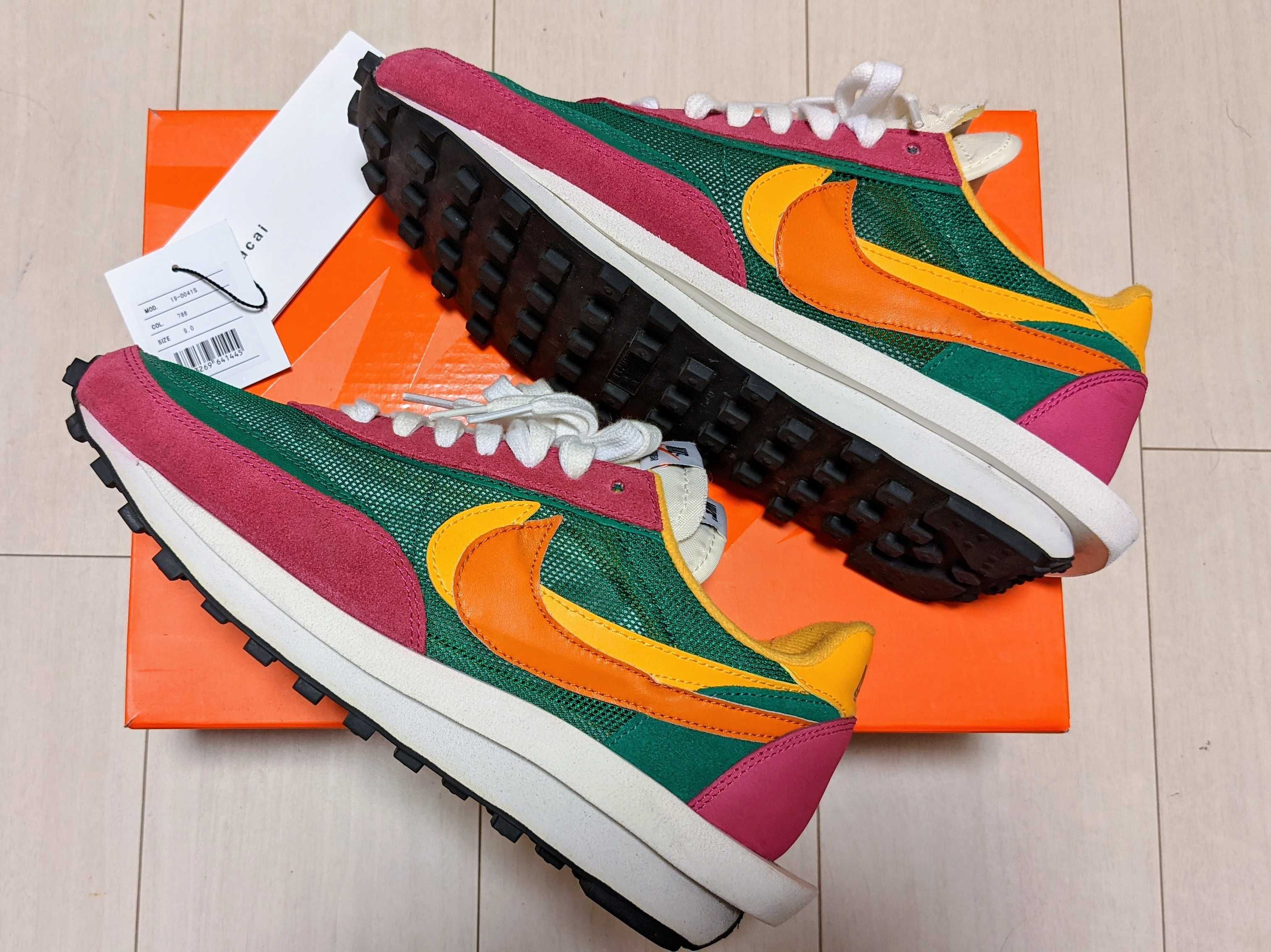 sacai × NIKE LDV WAFFLE "PINE GREEN"