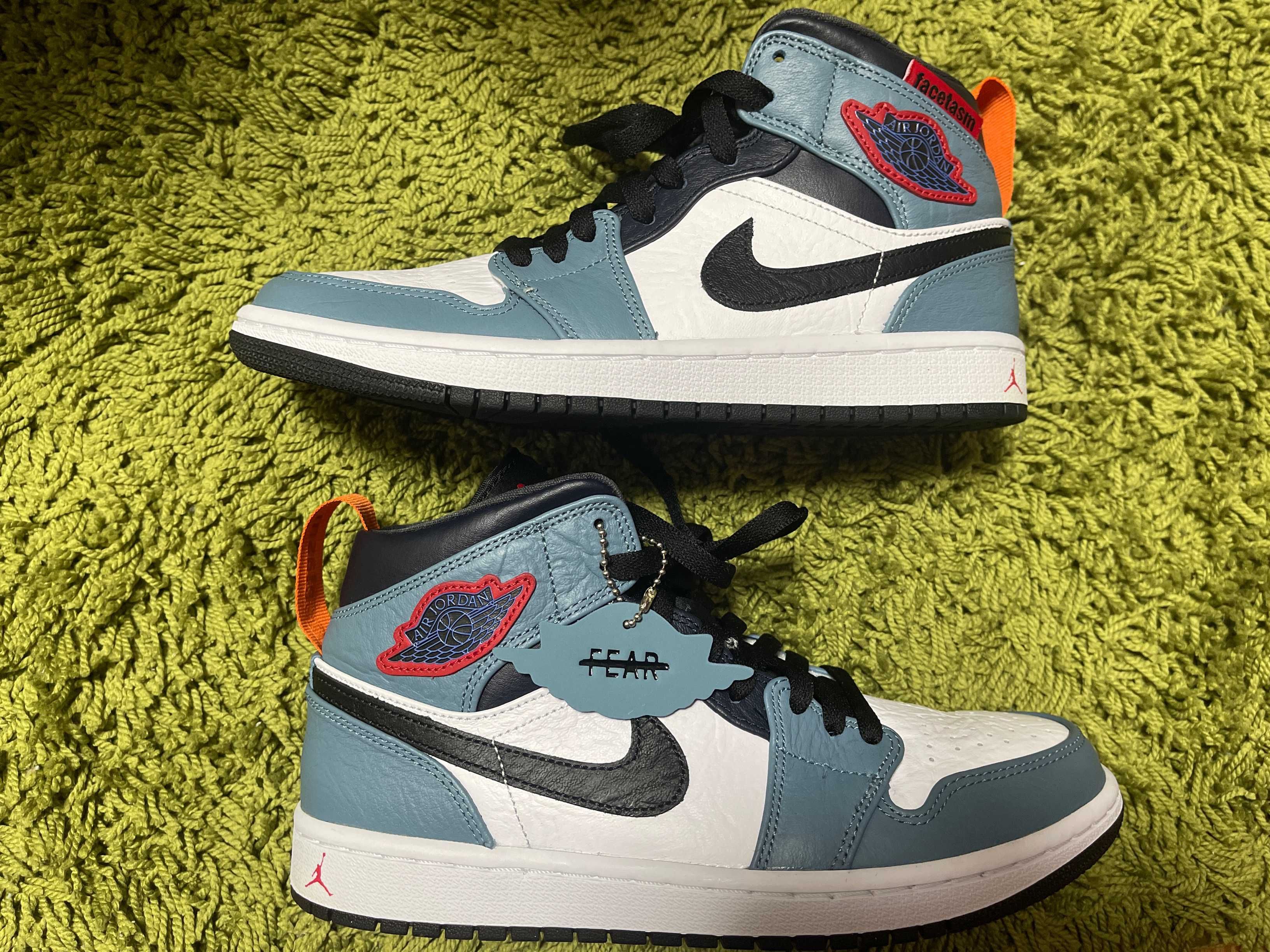 FACETASM × Nike Air Jordan 1 Mid "White/Navy"