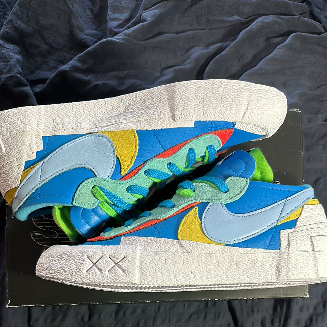 KAWS × sacai × Nike Blazer Low "Neptune Blue"