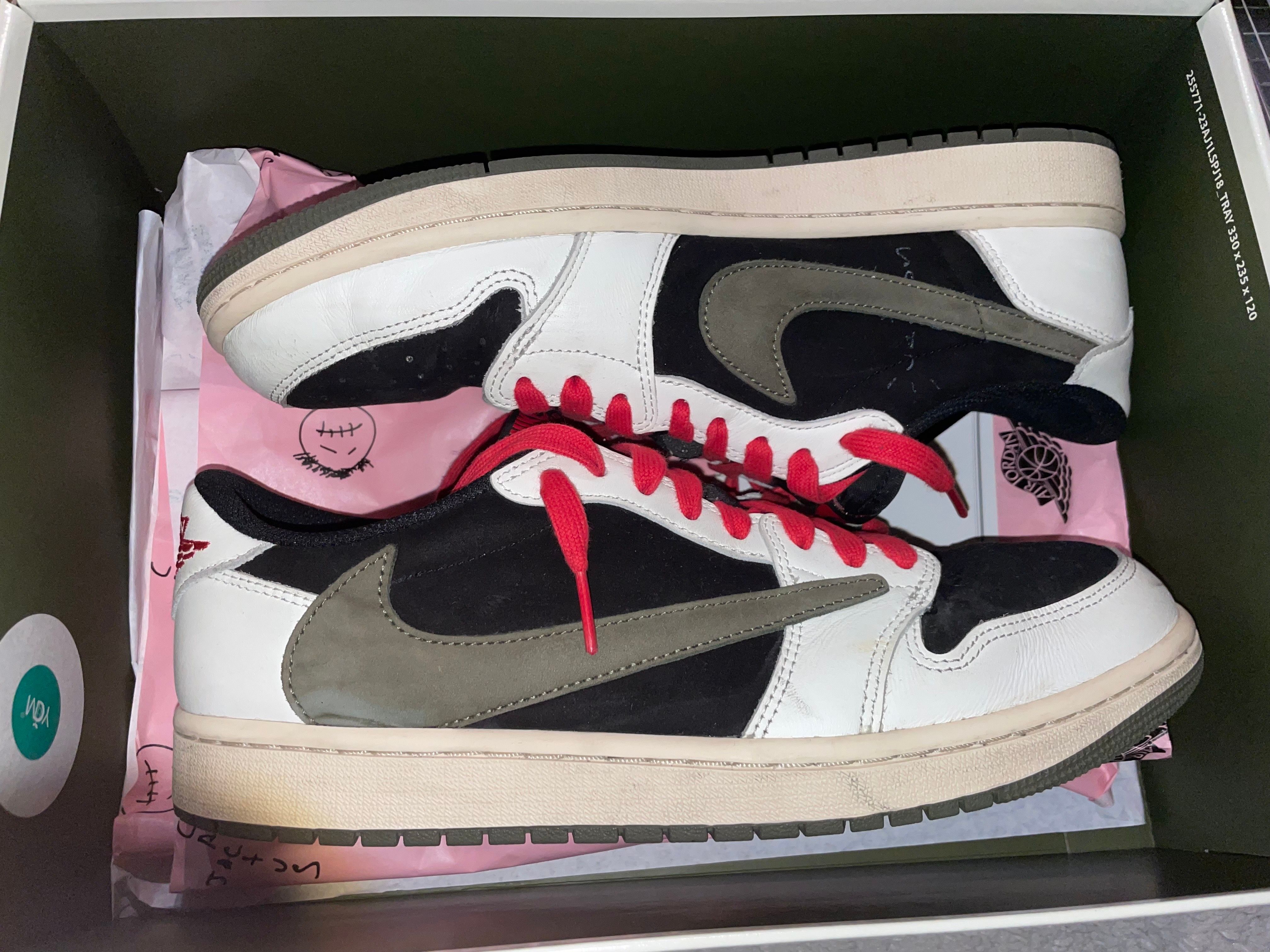Travis Scott × Nike Women's Air Jordan 1 Low OG "Medium Olive"