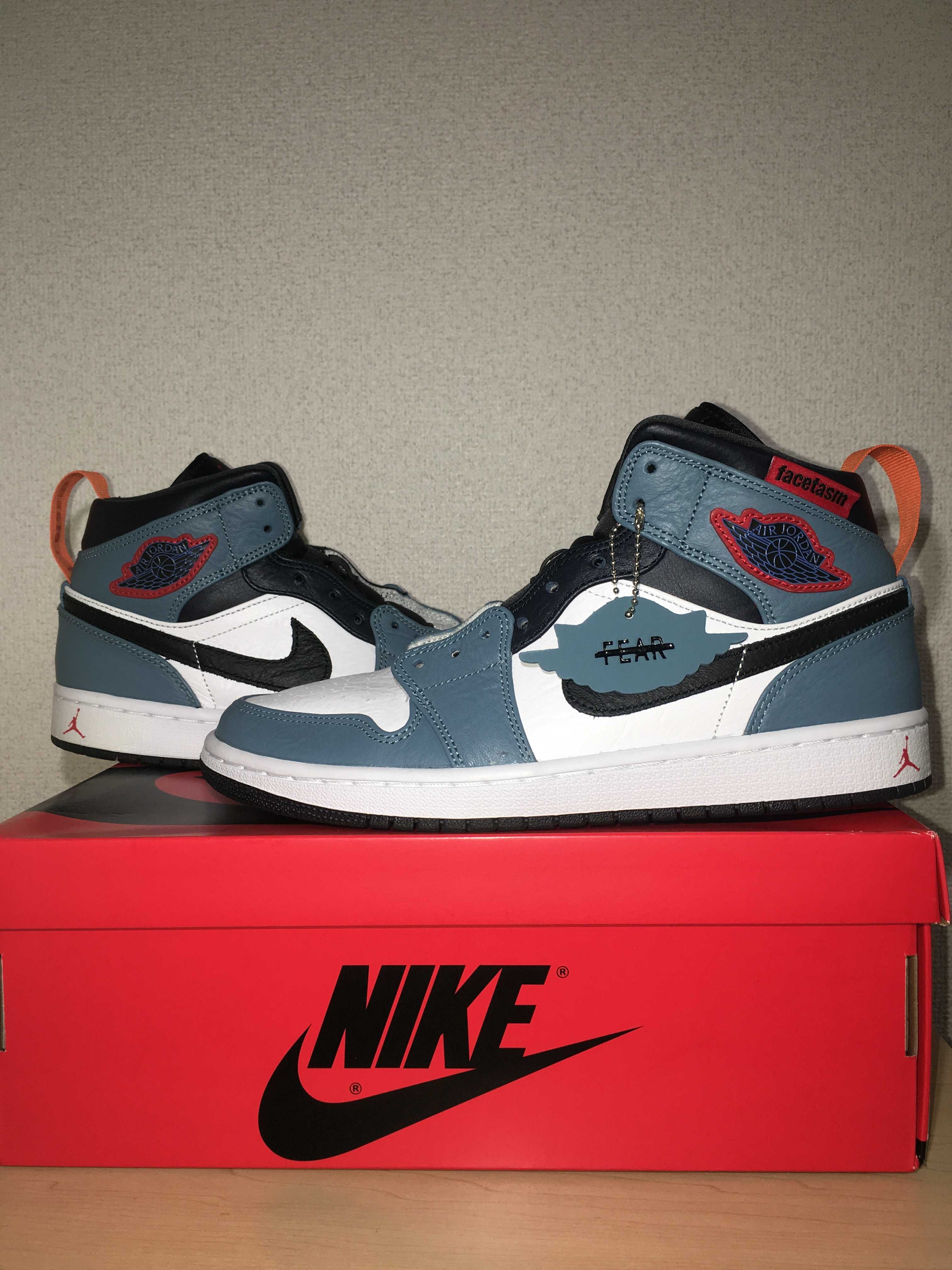 FACETASM × Nike Air Jordan 1 Mid "White/Navy"