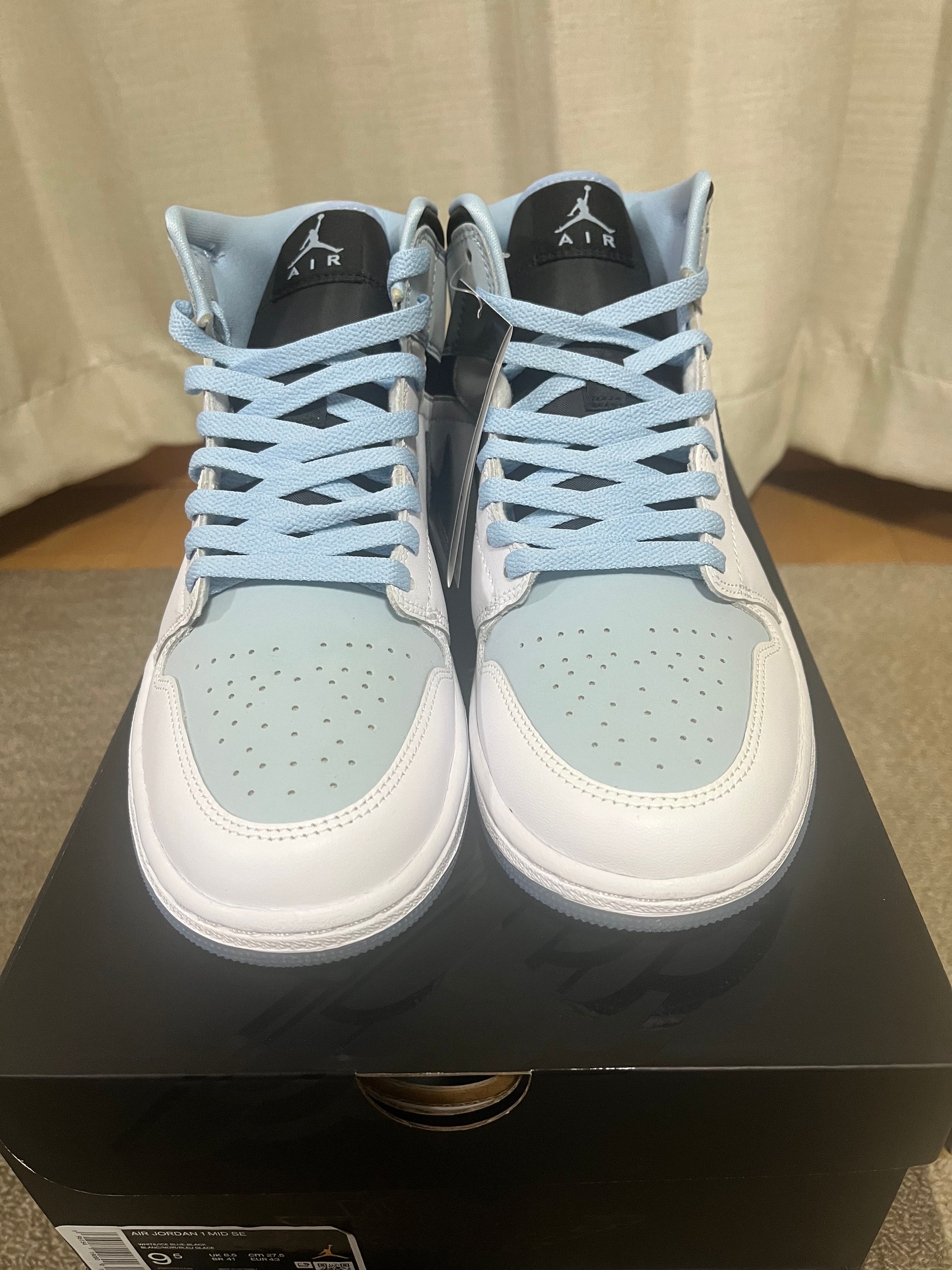 Nike Air Jordan 1 Mid "Ice Blue Nubuck"