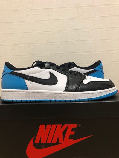 Nike Air Jordan 1 Low OG "Black and Dark Powder Blue/UNC"
