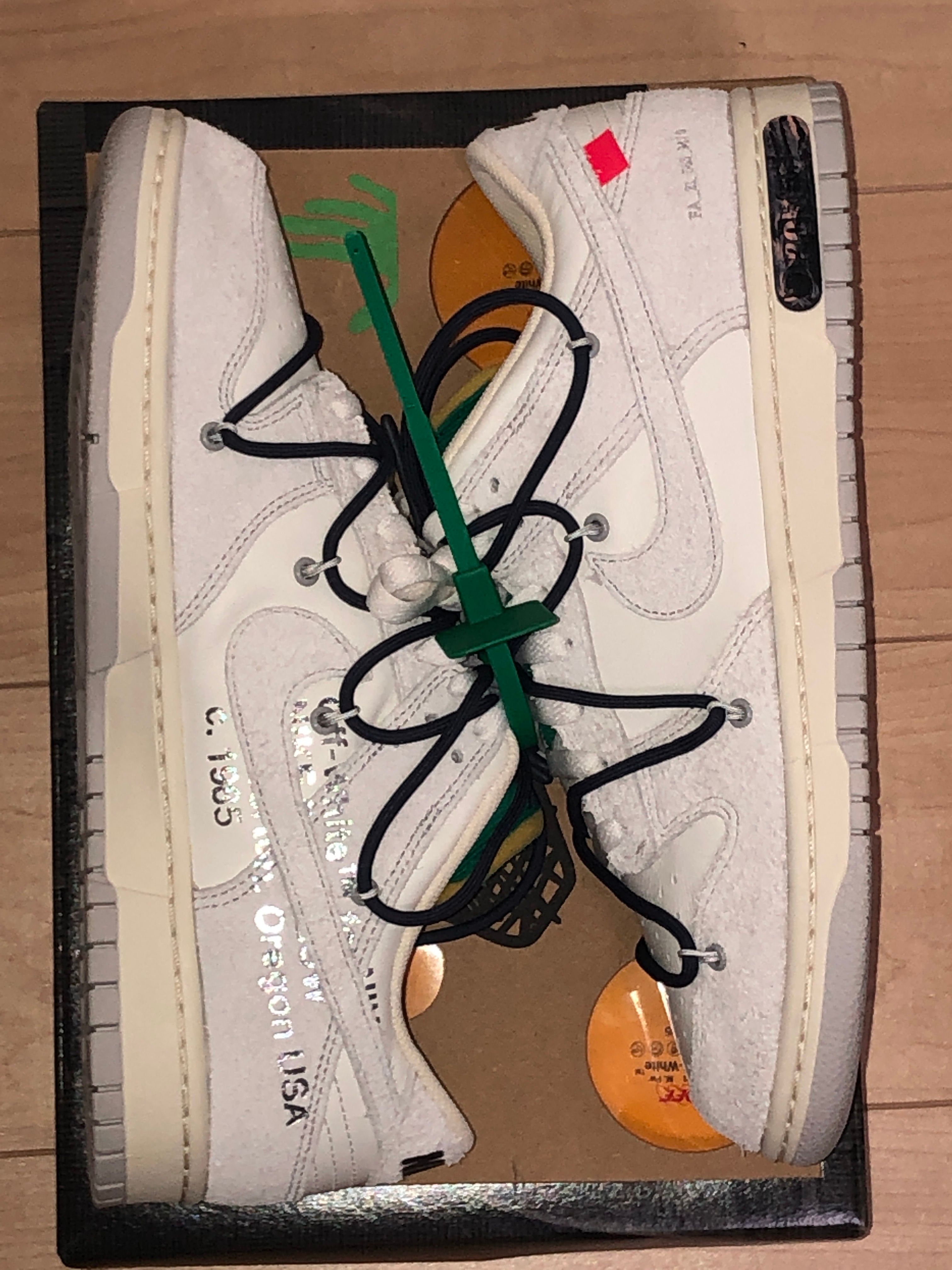 Off-White × Nike Dunk Low "Sail/Neutral Grey/Gridiron"