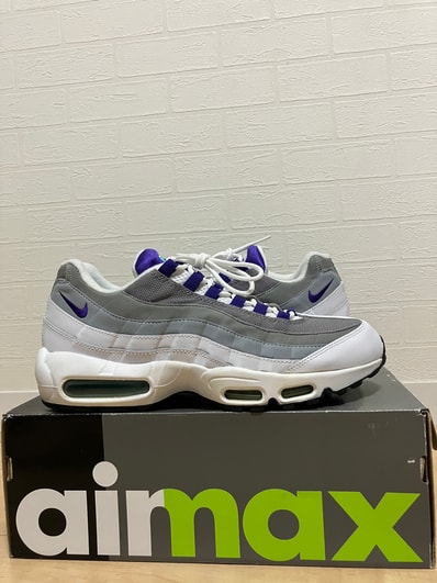 Nike Air Max 95 Original "White/Court Purple/Emerald Green/Wolf Grey" (2015)