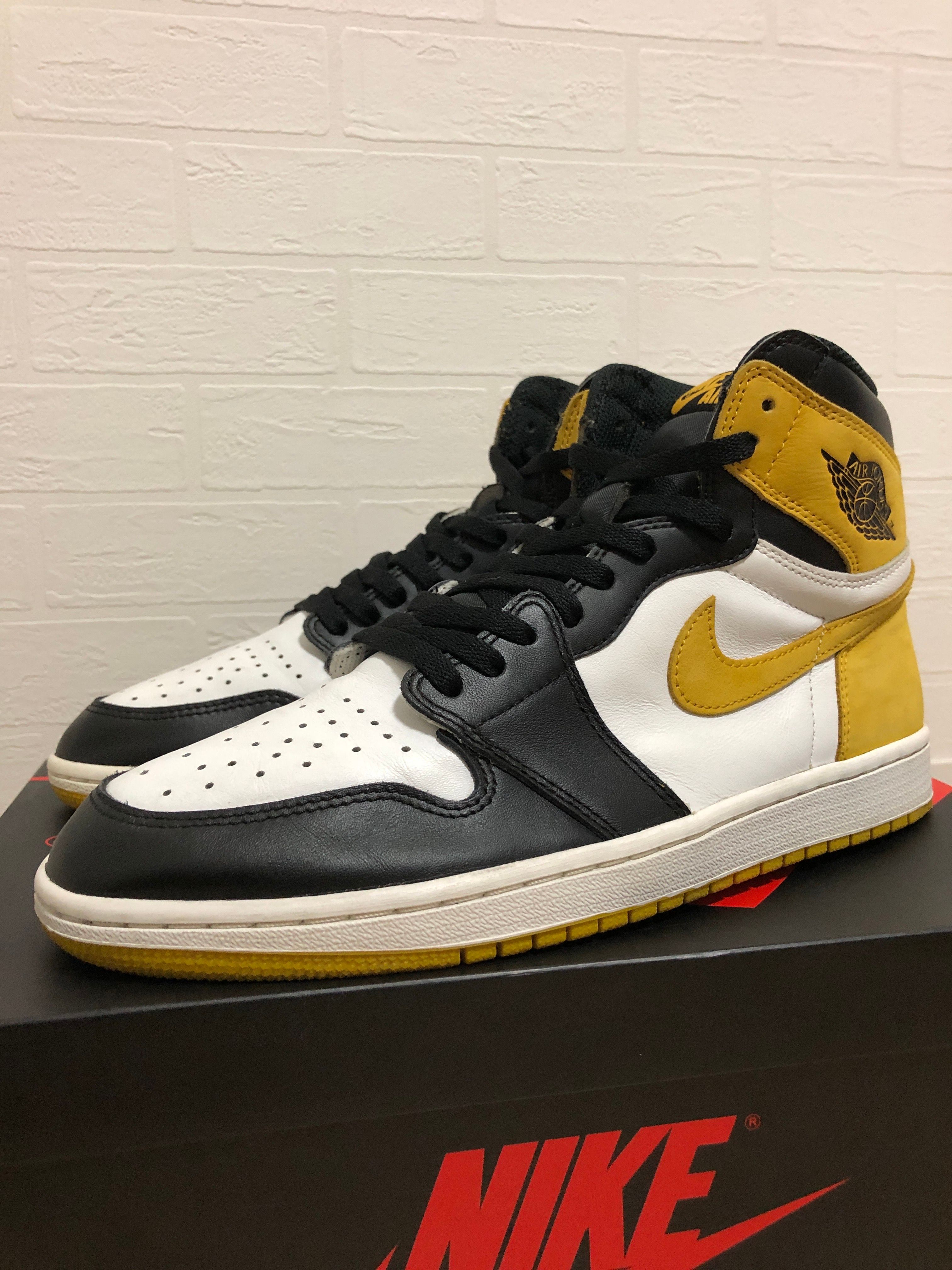Nike Air Jordan 1 Retro High OG "Black Toe/Yellow Ochre"