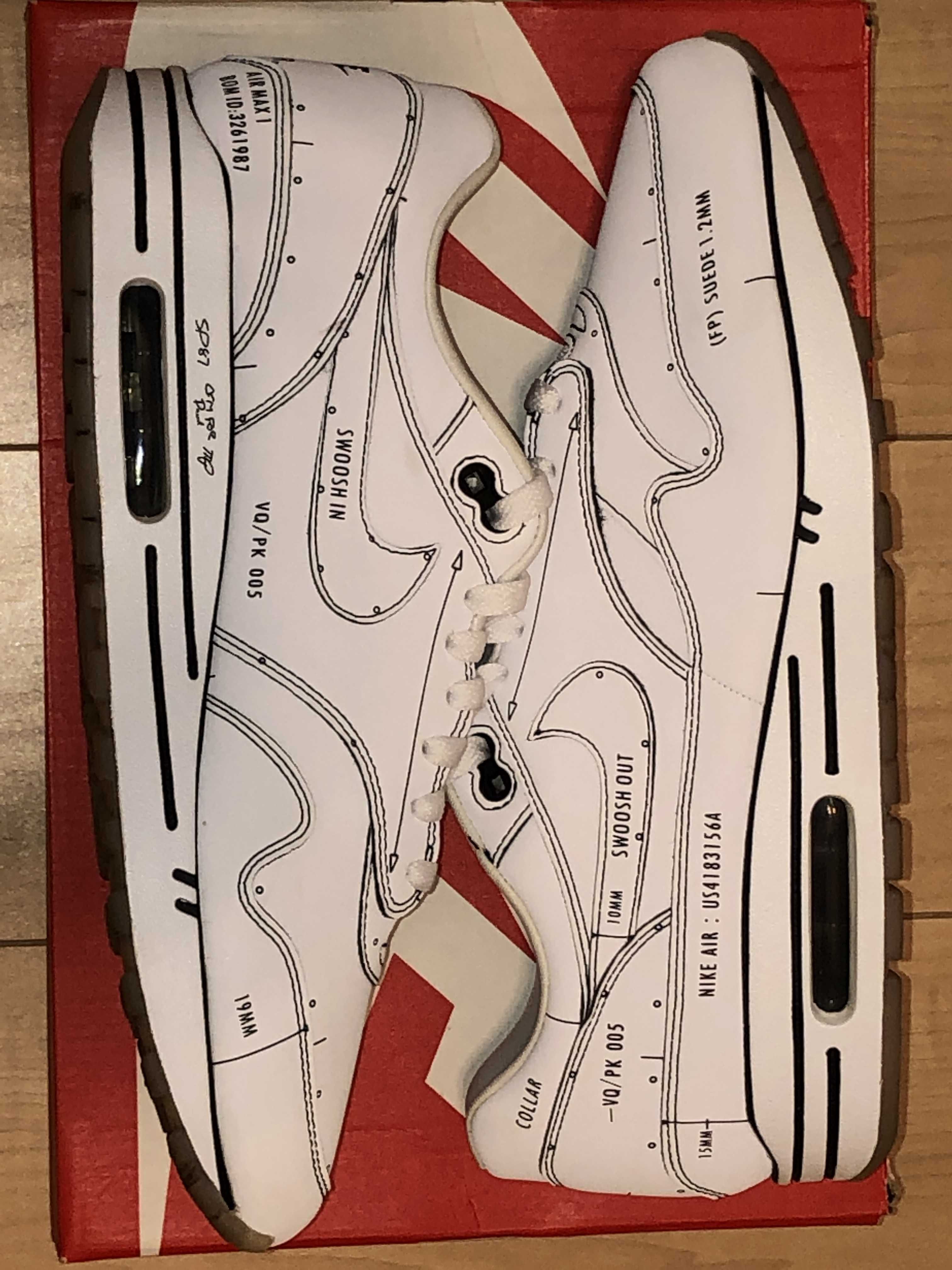 NIKE AIR MAX 1 "TINKER SCHEMATIC WHITE"