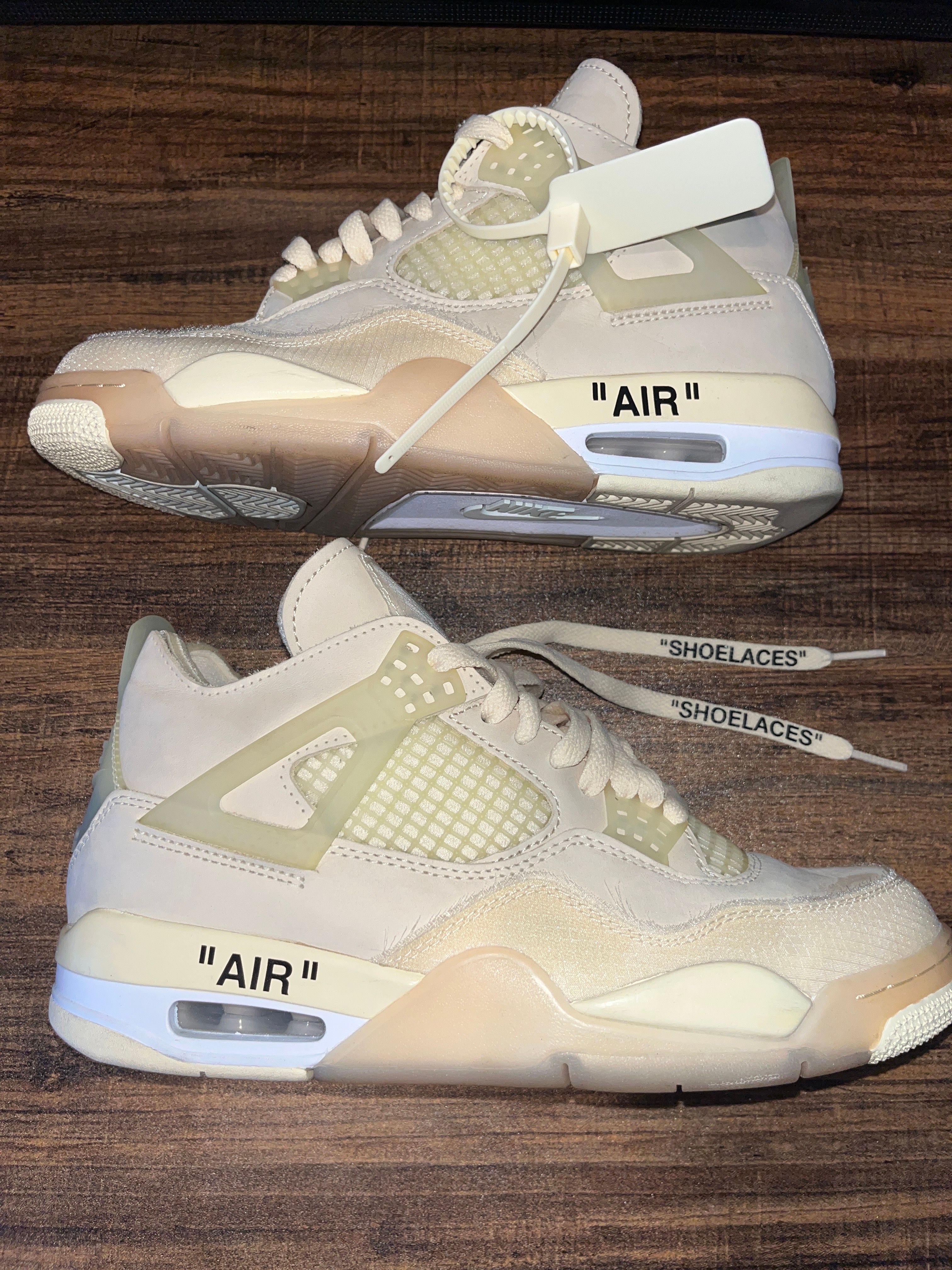 Off-White × Nike Women's Air Jordan 4 SP "Sail"
