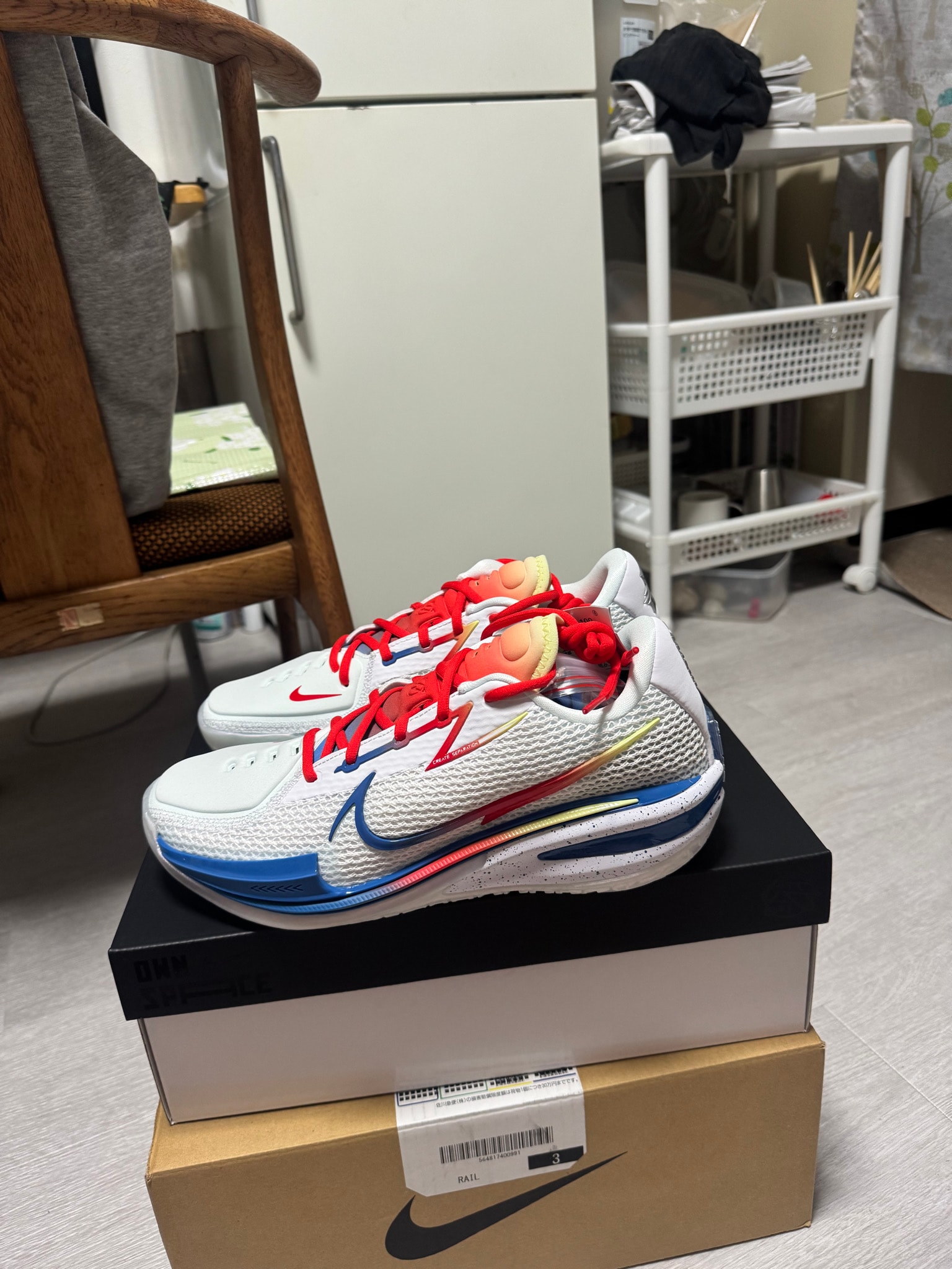 TITAN × Dylan Harper × Nike GT Cut "White/Chile Red" (IU0779-100/IU0780-100)