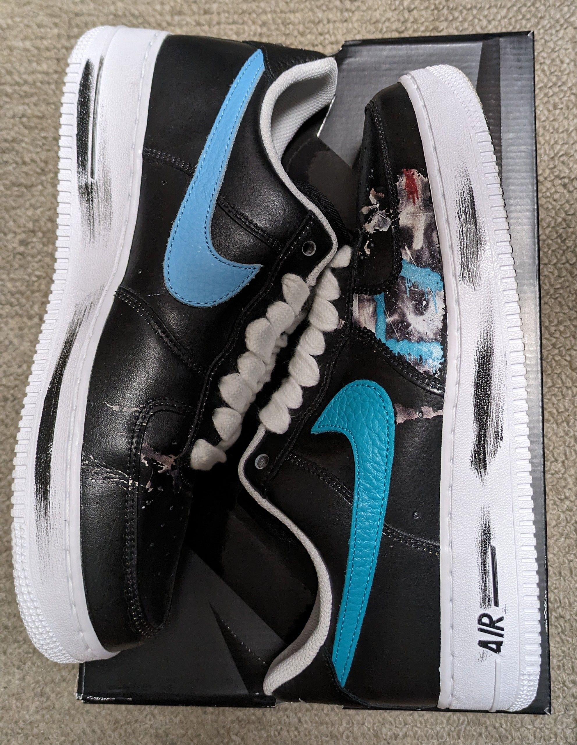 PEACEMINUSONE × Nike Air Force 1 Low '07 Para-Noise 3.0 "Black and Multi-Color" / G-DRAGON