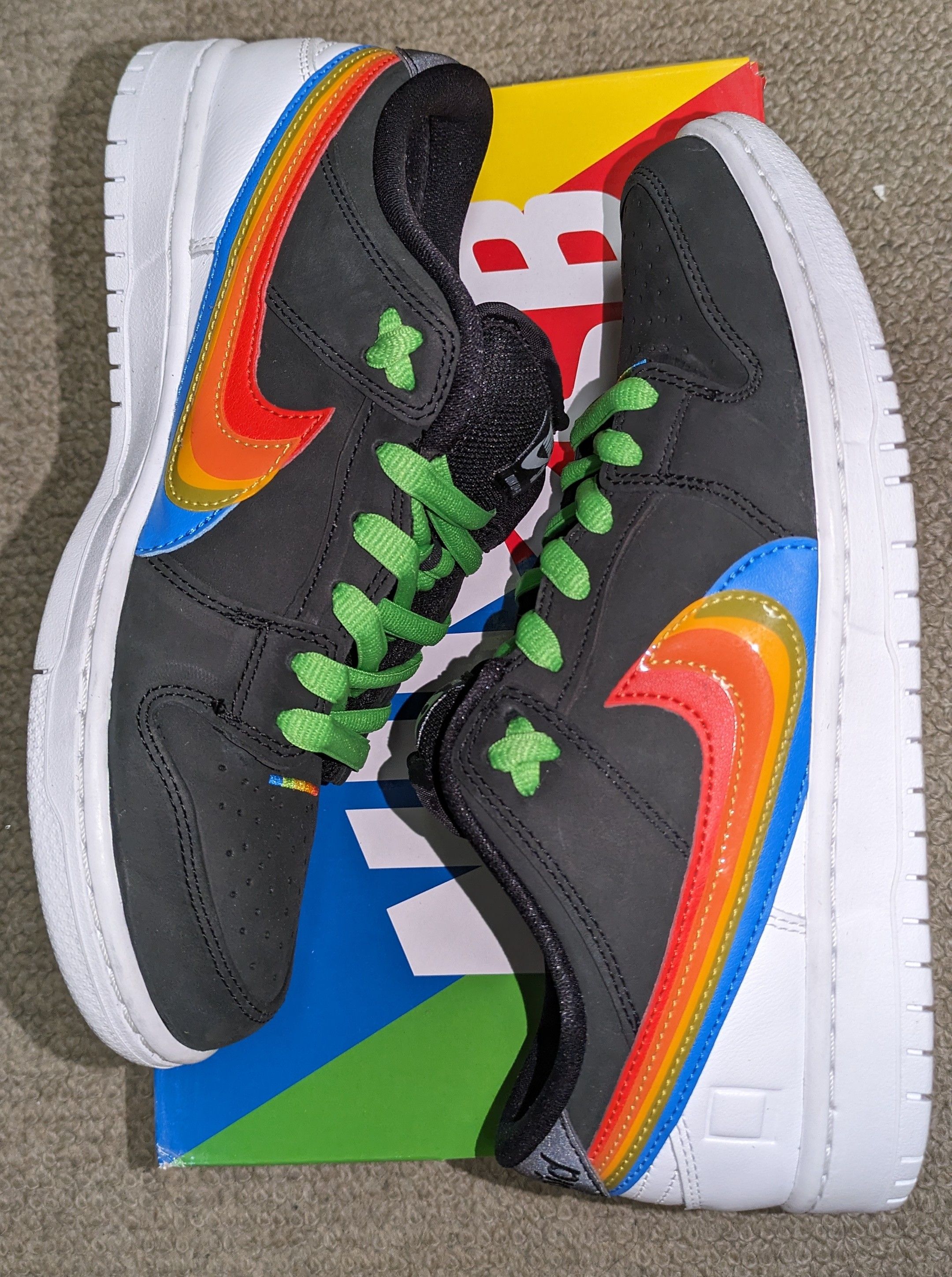 Polaroid × Nike SB Dunk Low Pro QS "Black/White"