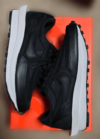 sacai × Nike LDV Waffle "Triple Black"