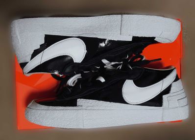 sacai × Nike Blazer Low "Black Patent Leather"