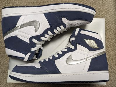 Nike Air Jordan 1 High OG CO.JP "White/Midnight Navy" (2020)(ブリーフケースなし)