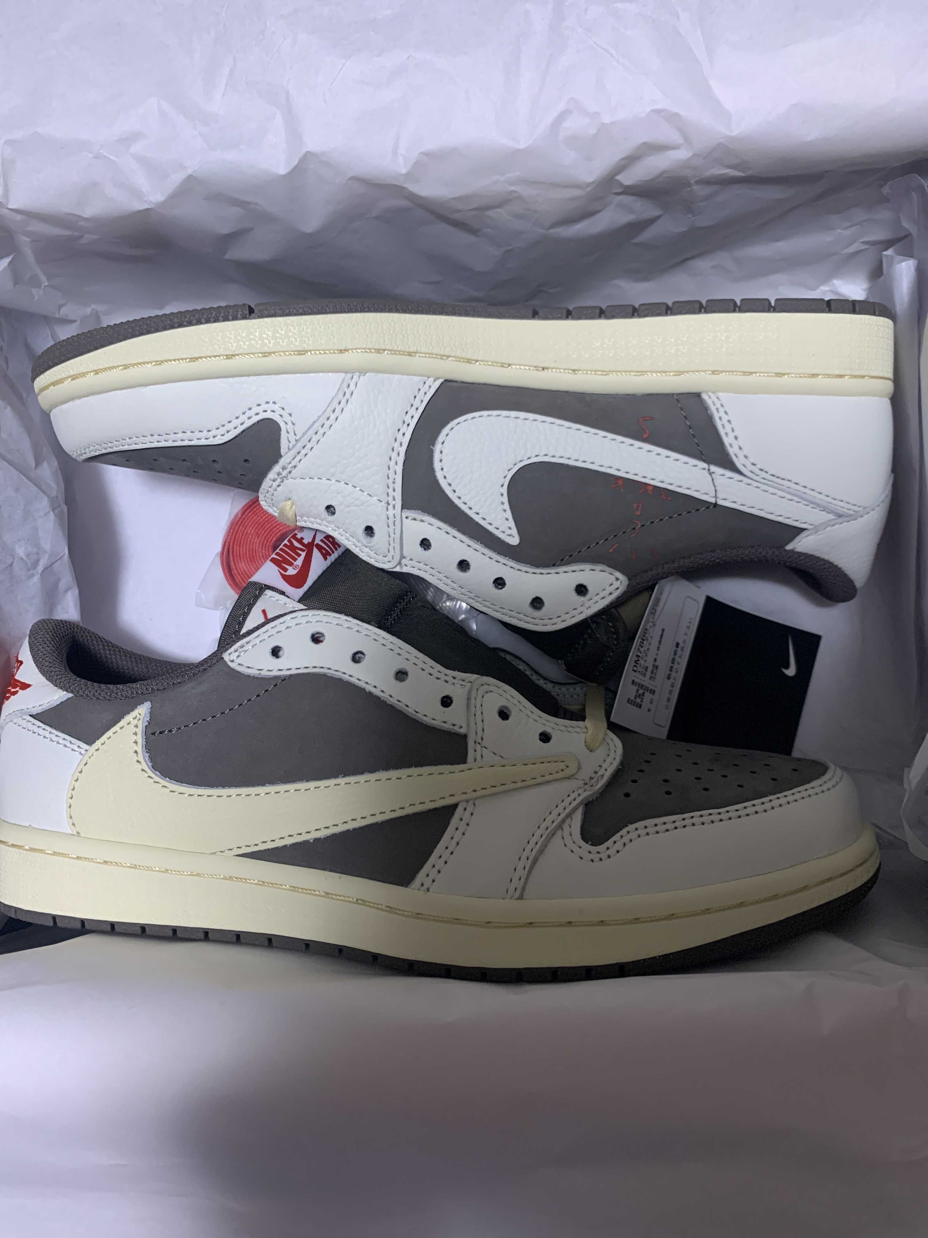 Travis Scott × Nike Air Jordan 1 Low OG SP "Reverse Mocha/Sail and Ridgerock"