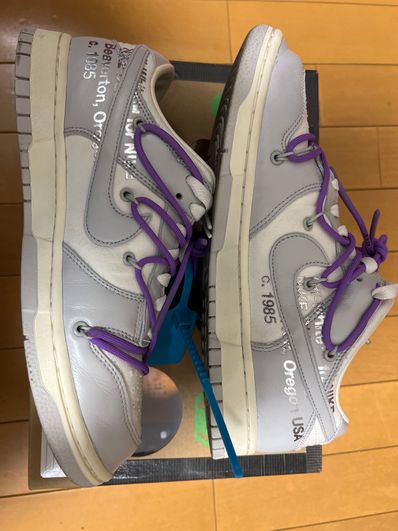 Off-White × Nike Dunk Low "Sail/Neutral Gray"