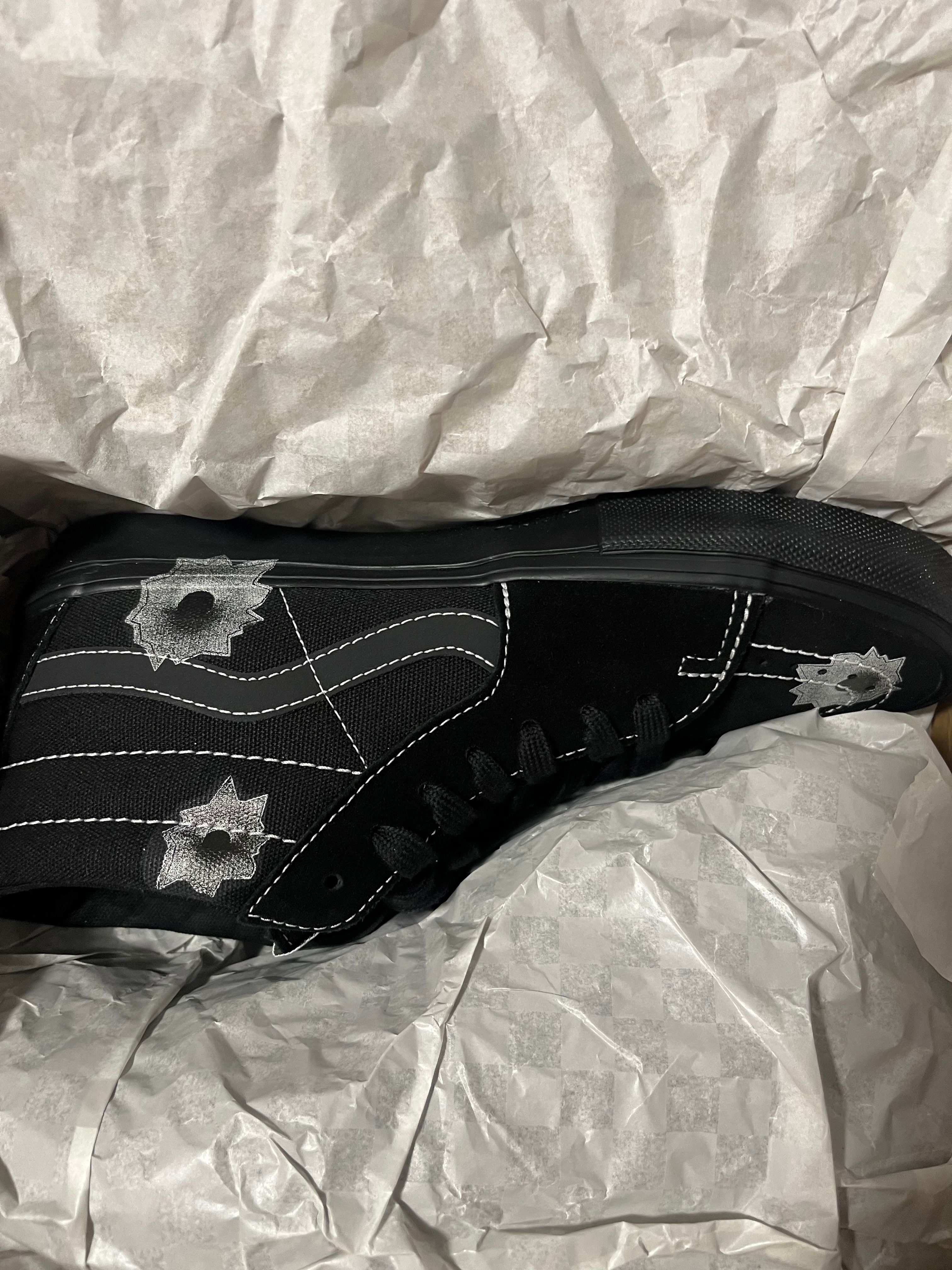 Nate Lowman × Supreme × Vans Skate Grosso Mid "Bullet Hole/Black" (Japan Exclusive) (25SS Week9)