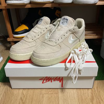 Stussy × Nike Air Force 1 Low "Fossil Stone"