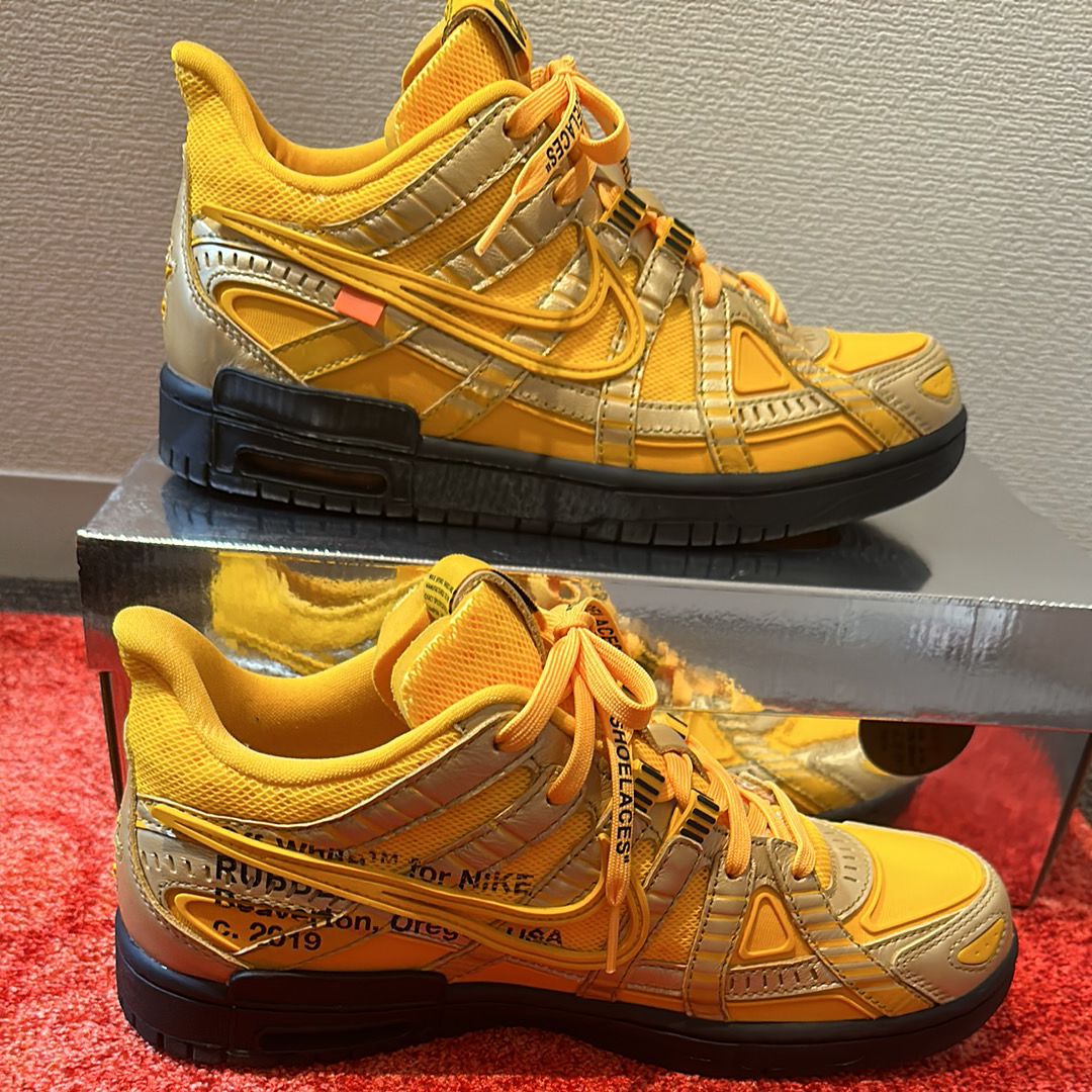 Off-White × Nike Air Rubber Dunk "University Gold"