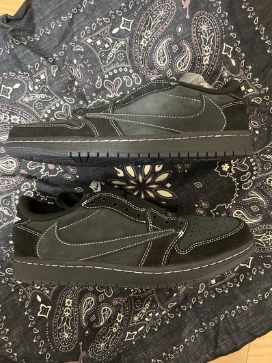 Travis Scott × Nike Air Jordan 1 Low OG SP "Black Phantom"