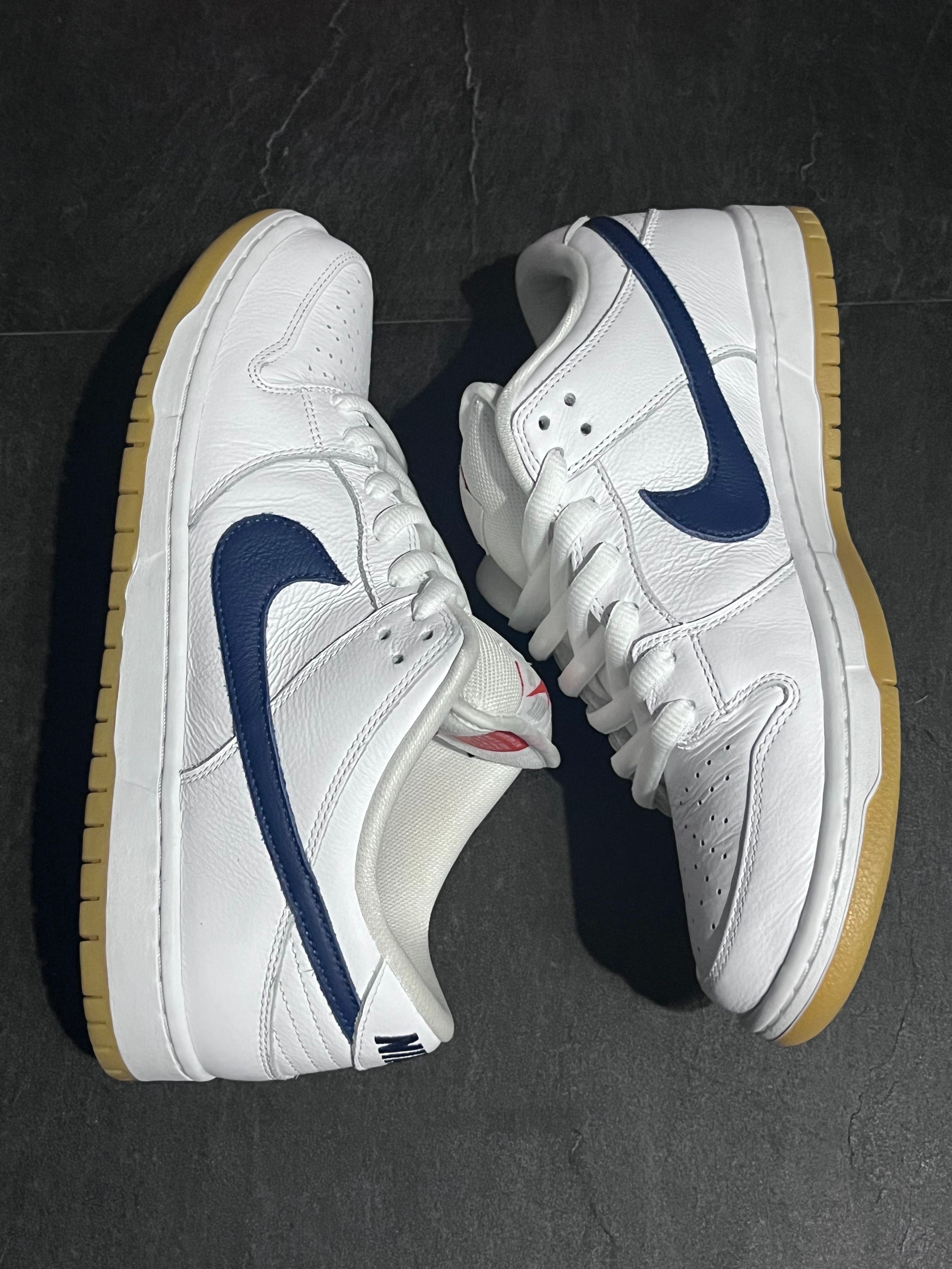 Nike SB Dunk Low "Orange Label White Navy"