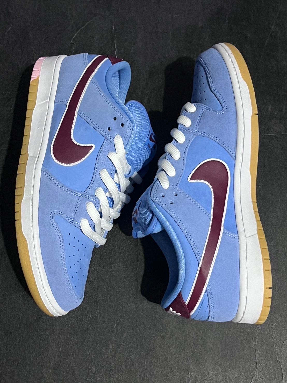 Nike SB Dunk Low Pro "Philadelphia Phillies/Valor Blue and Team Maroon"