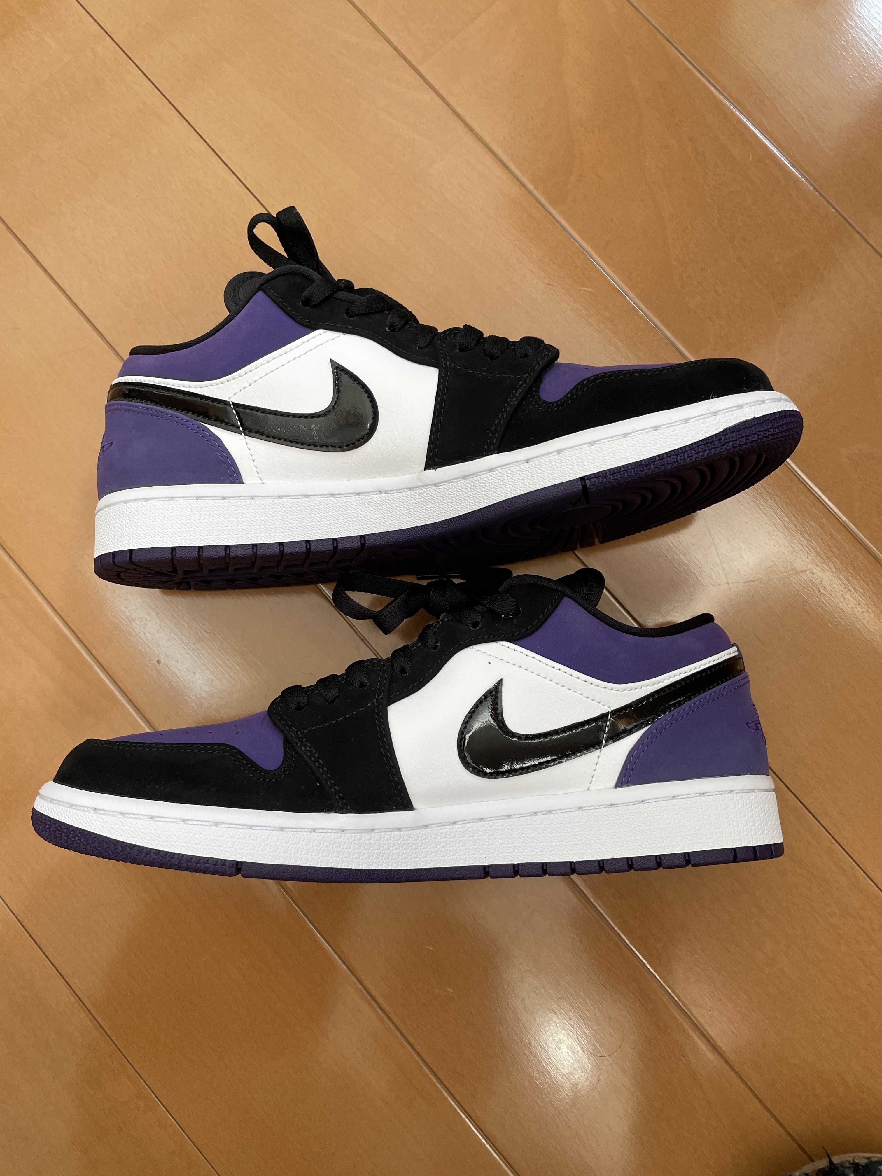 Nike Air Jordan 1 Retro Low "White/Black/Court Purple"