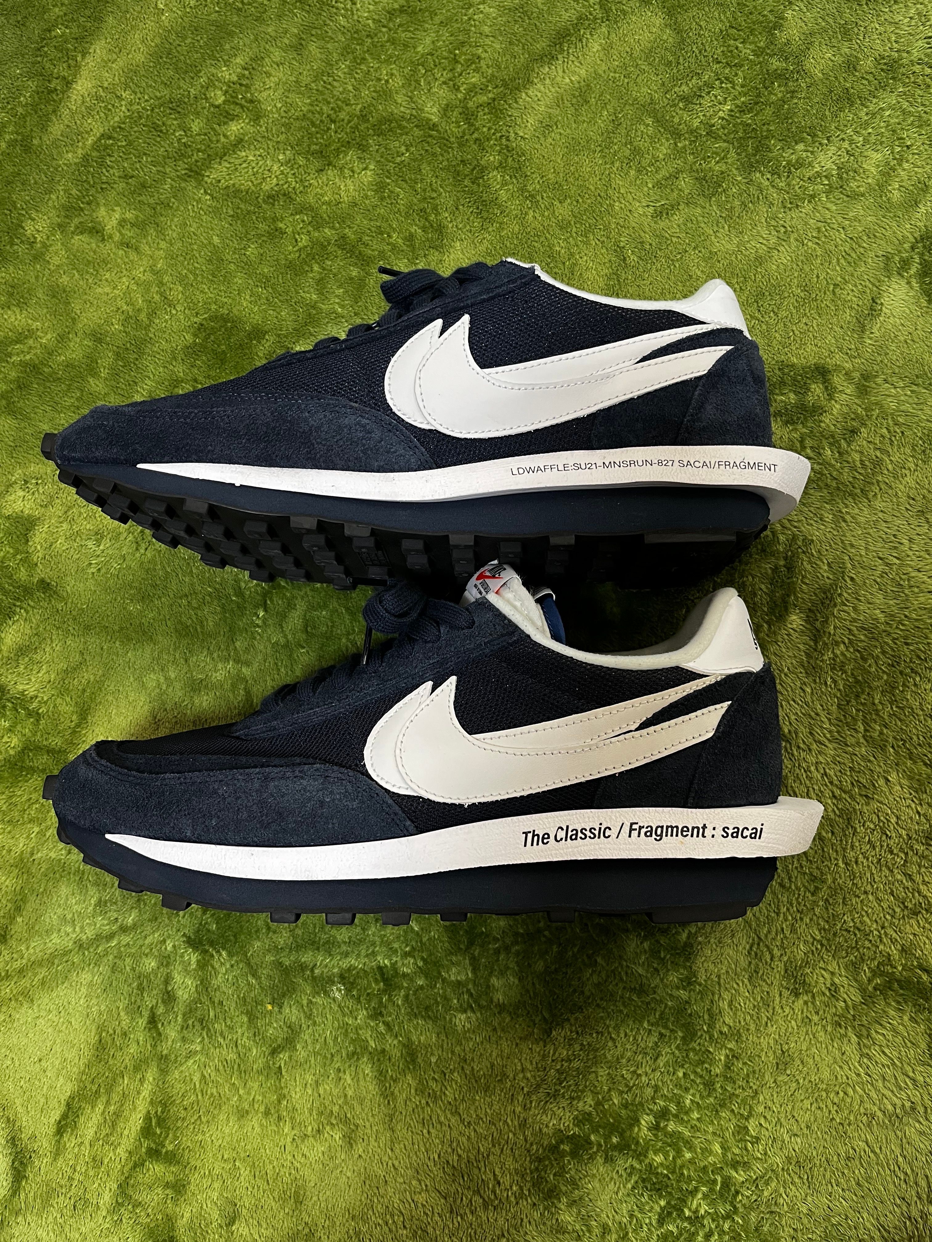 Fragment × sacai × Nike LD Waffle "Blackended Blue"