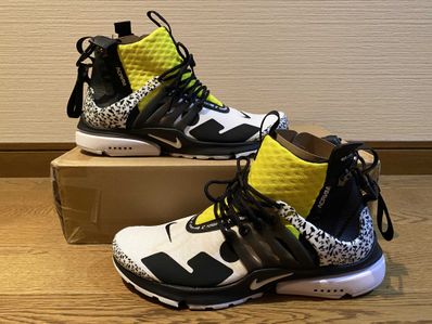 ACRONYM × Nike Air Presto Mid "White/Black/Dynamic Yellow"