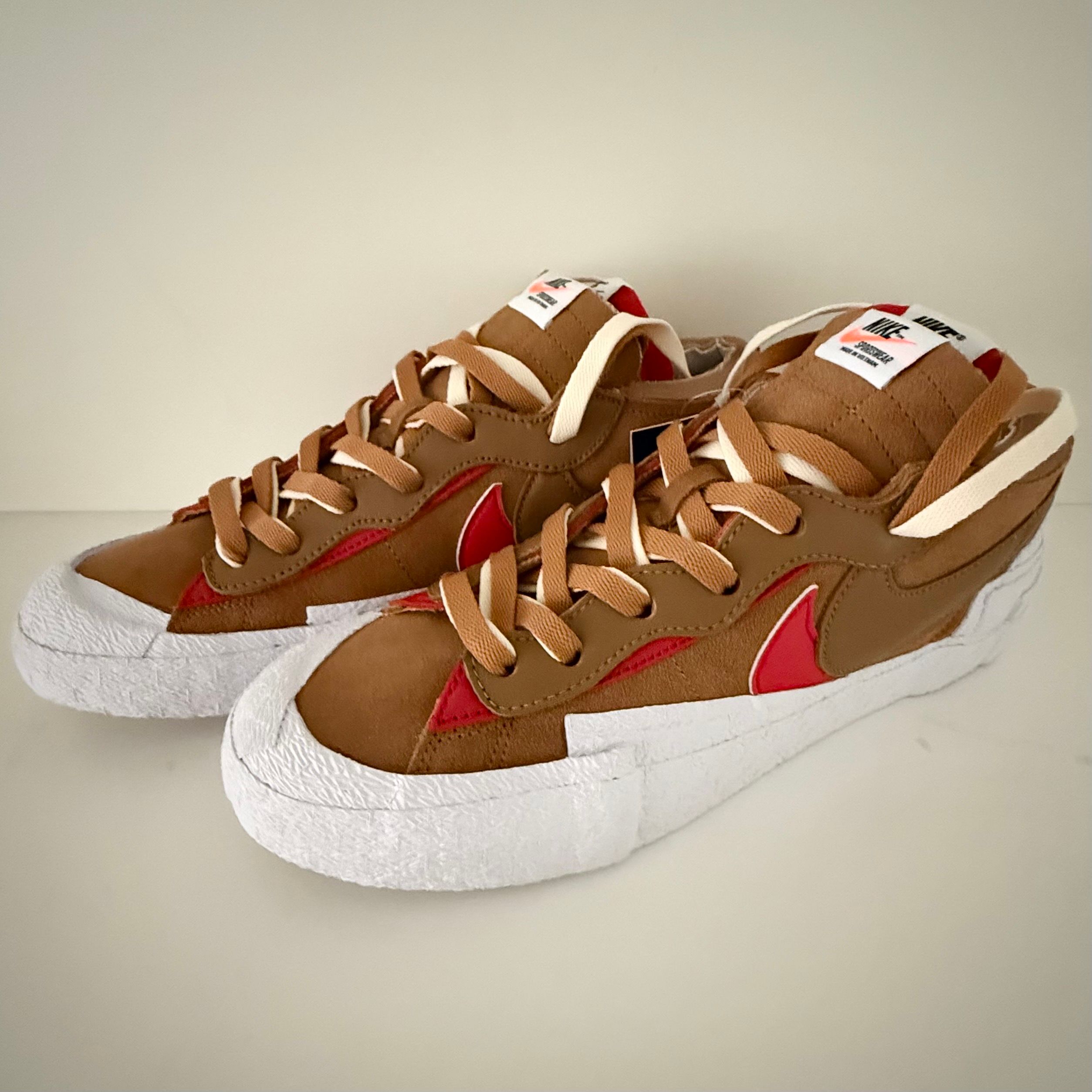 SACAI × NIKE BLAZER LOW "BRITISH TAN"