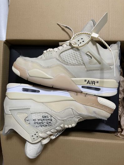 Off-White × Nike Women's Air Jordan 4 SP "Sail"