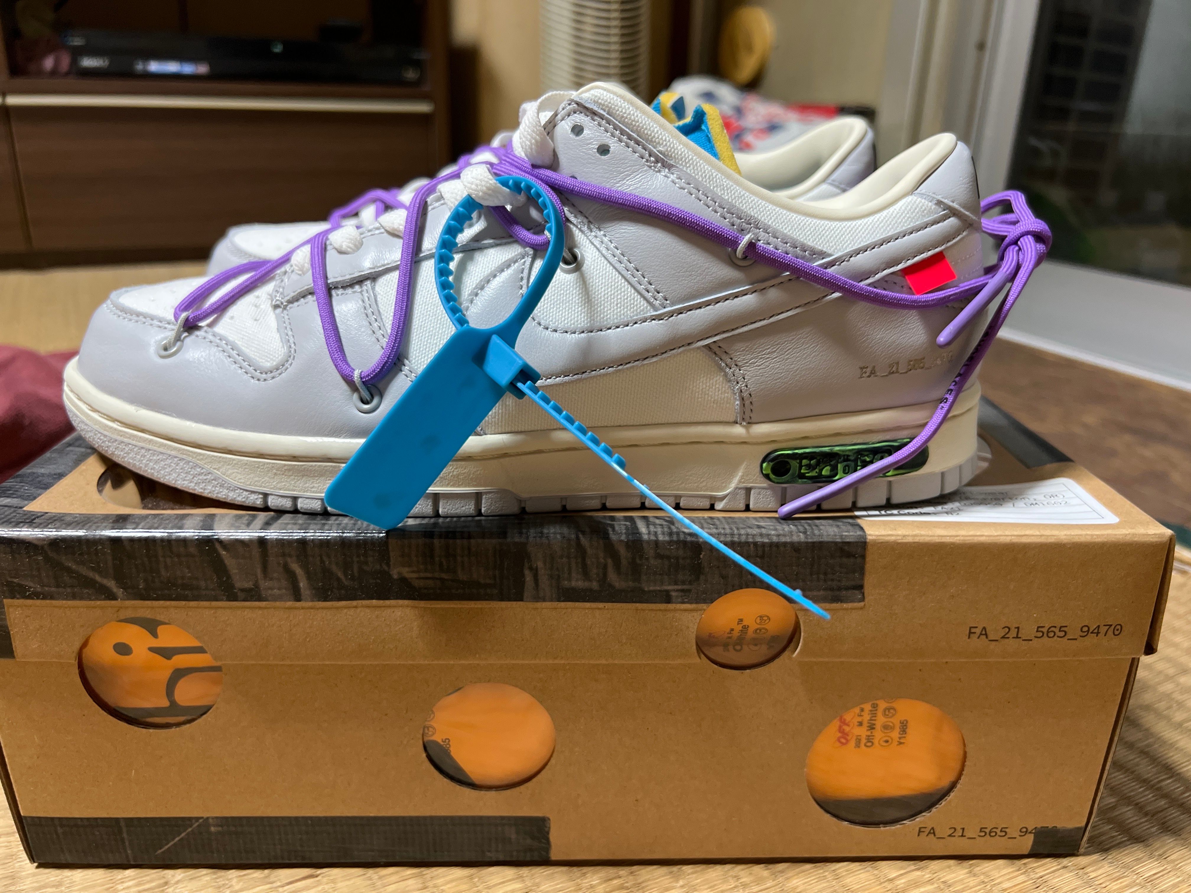 Off-White × Nike Dunk Low "Sail/Neutral Gray"