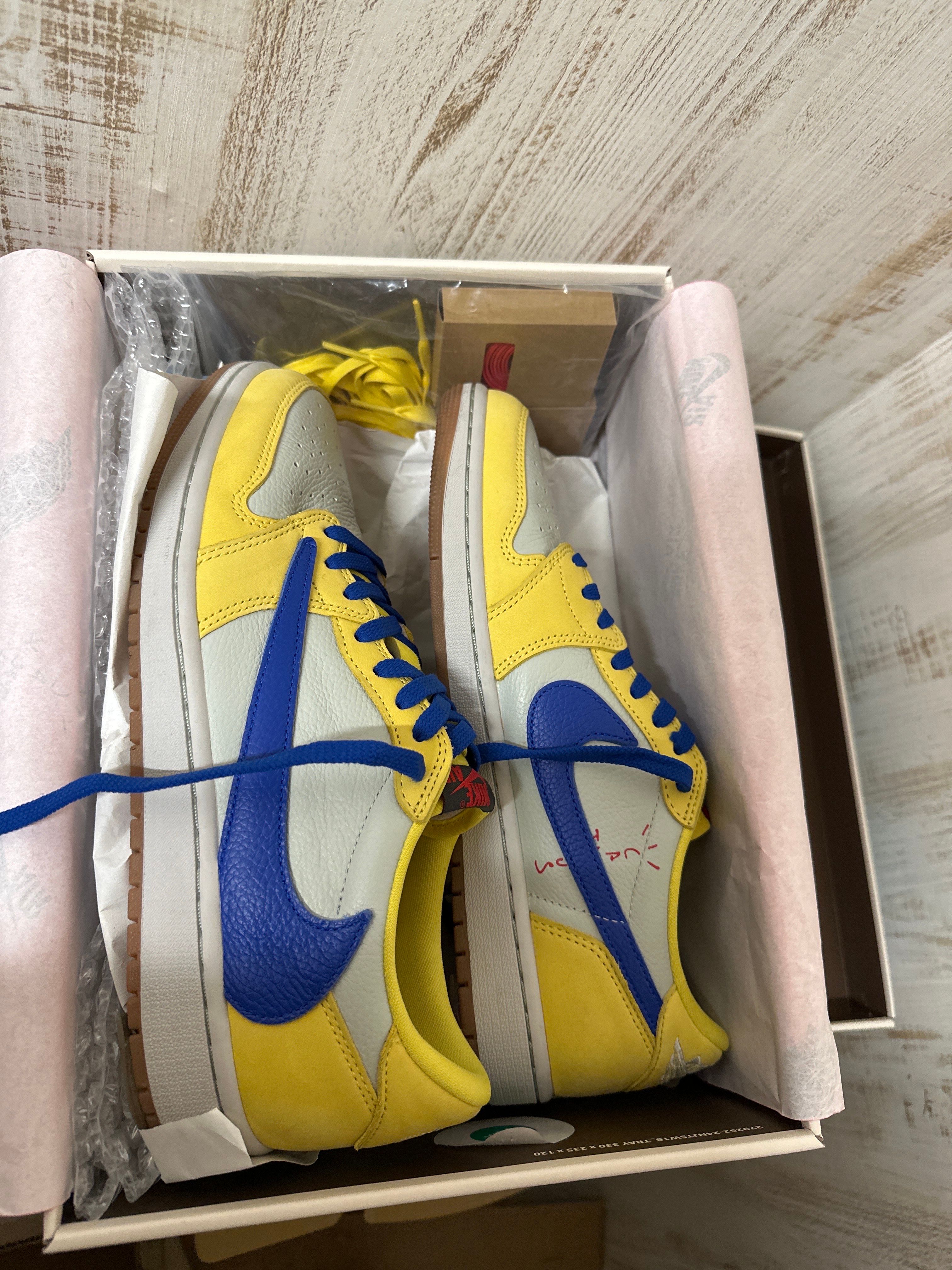 Travis Scott × Nike Women's Air Jordan 1 Retro Low OG "Canary"