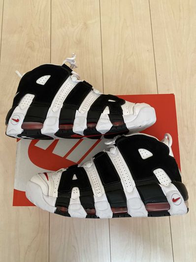 NIKE AIR MORE UPTEMPO "WHITE/BLACK/UNIVERSITY RED"(2020)
