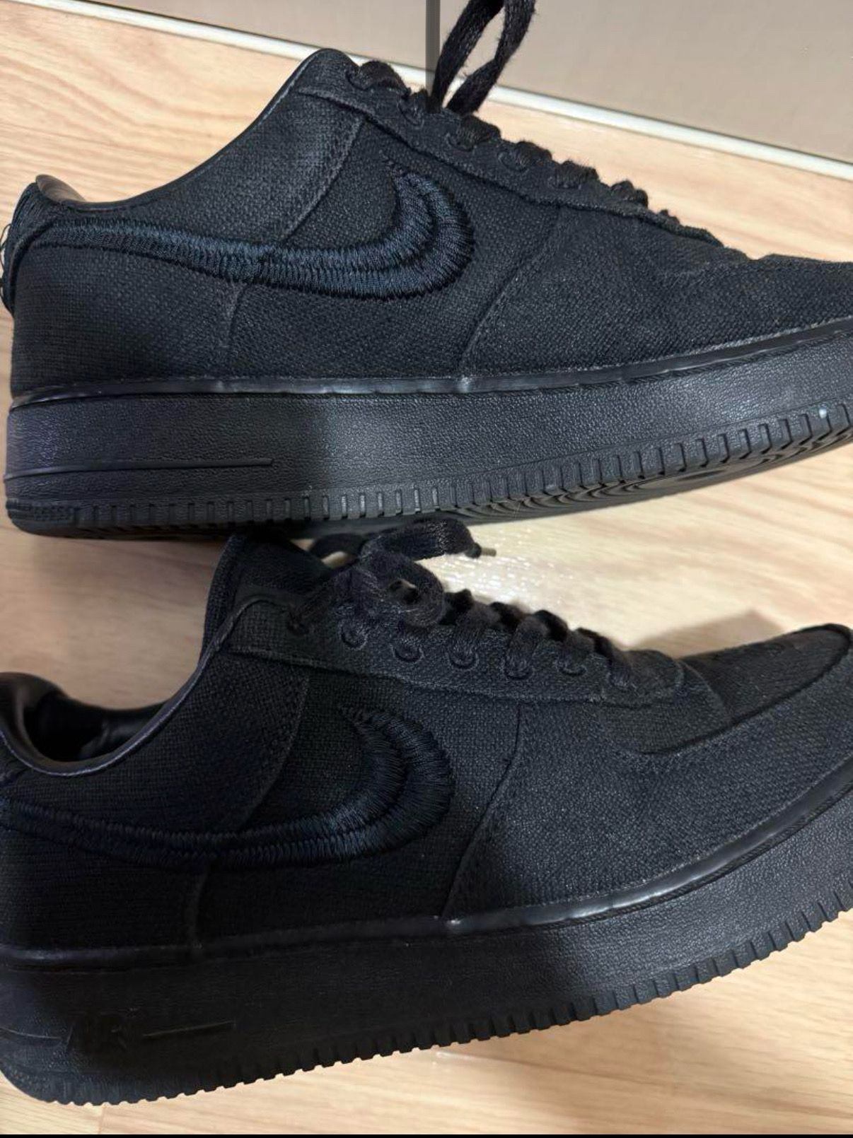 Stussy × Nike Air Force 1 Low "Triple Black"