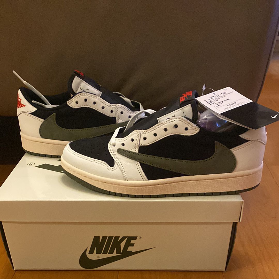 Travis Scott × Nike Women's Air Jordan 1 Low OG "Medium Olive"