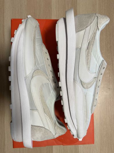 sacai × Nike LDV Waffle "Triple White"