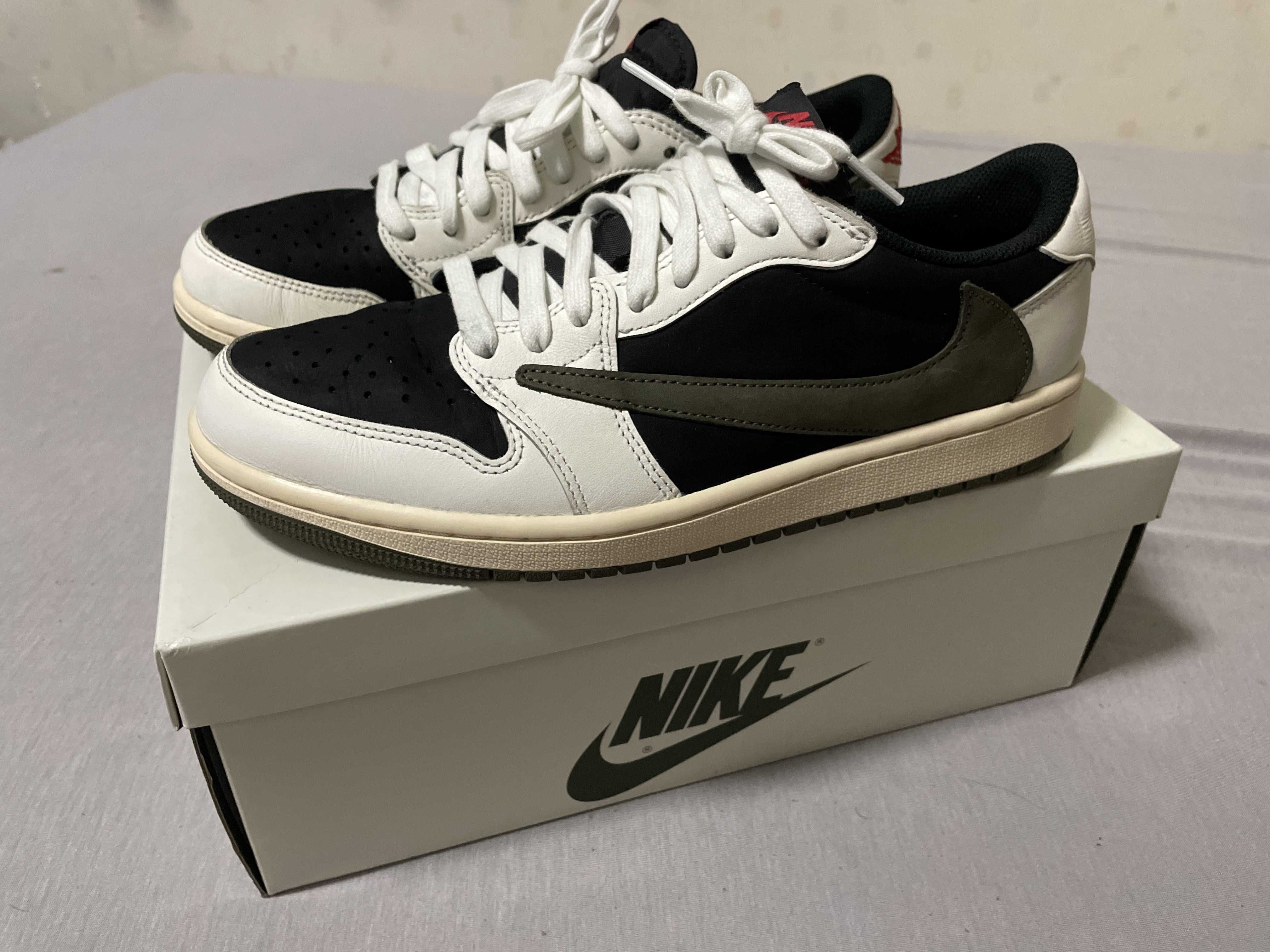 Travis Scott × Nike Women's Air Jordan 1 Low OG "Medium Olive"