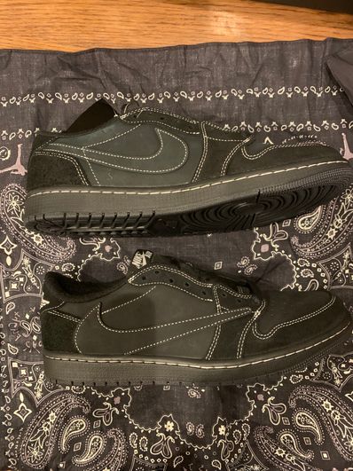 Travis Scott × Nike Air Jordan 1 Low OG SP "Black Phantom"