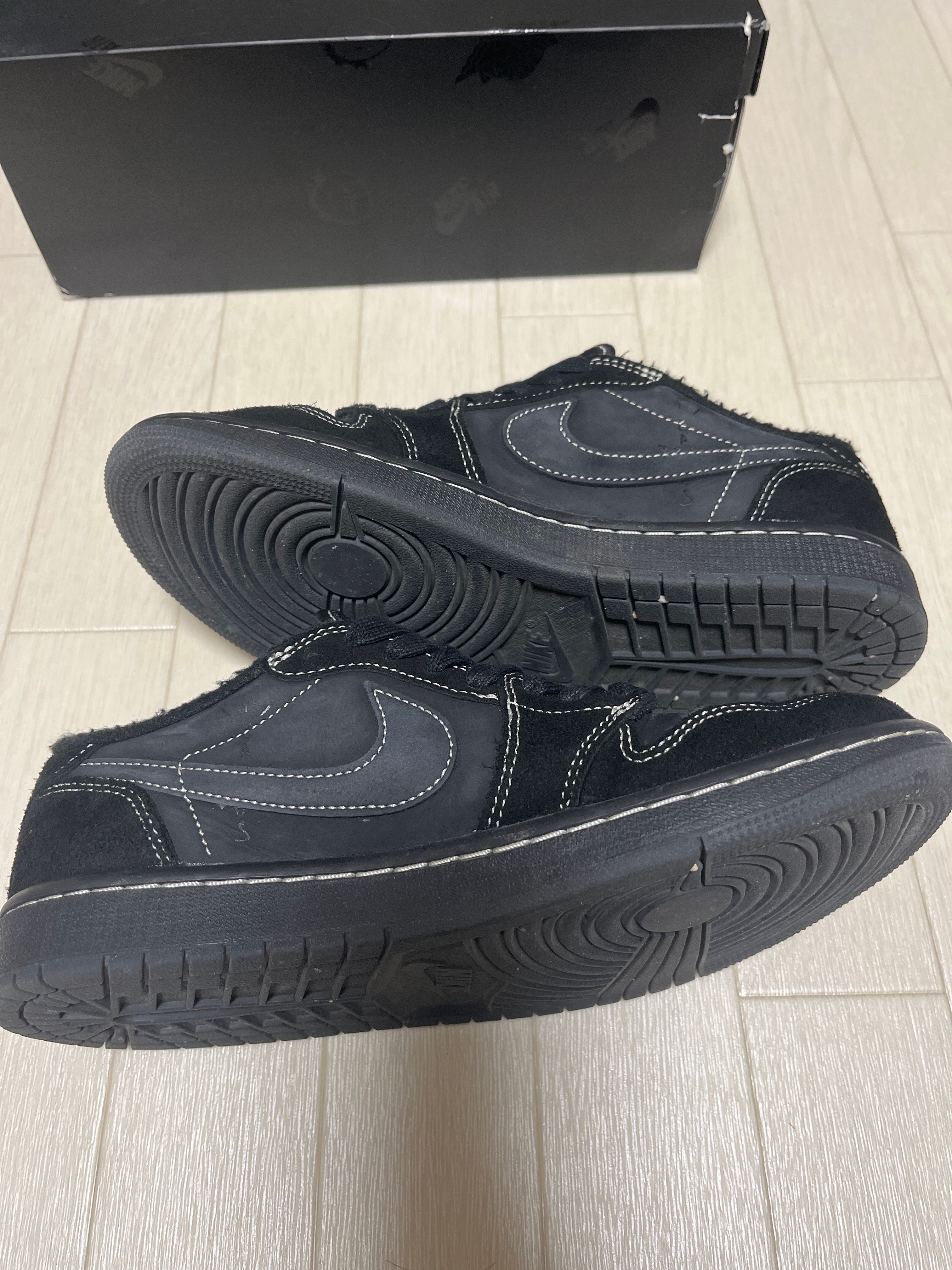 Travis Scott × Nike Air Jordan 1 Low OG SP "Black Phantom"