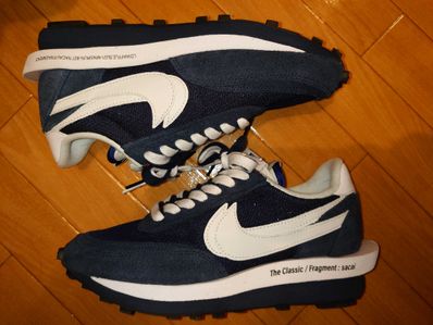 Fragment × sacai × Nike LD Waffle "Blackended Blue"