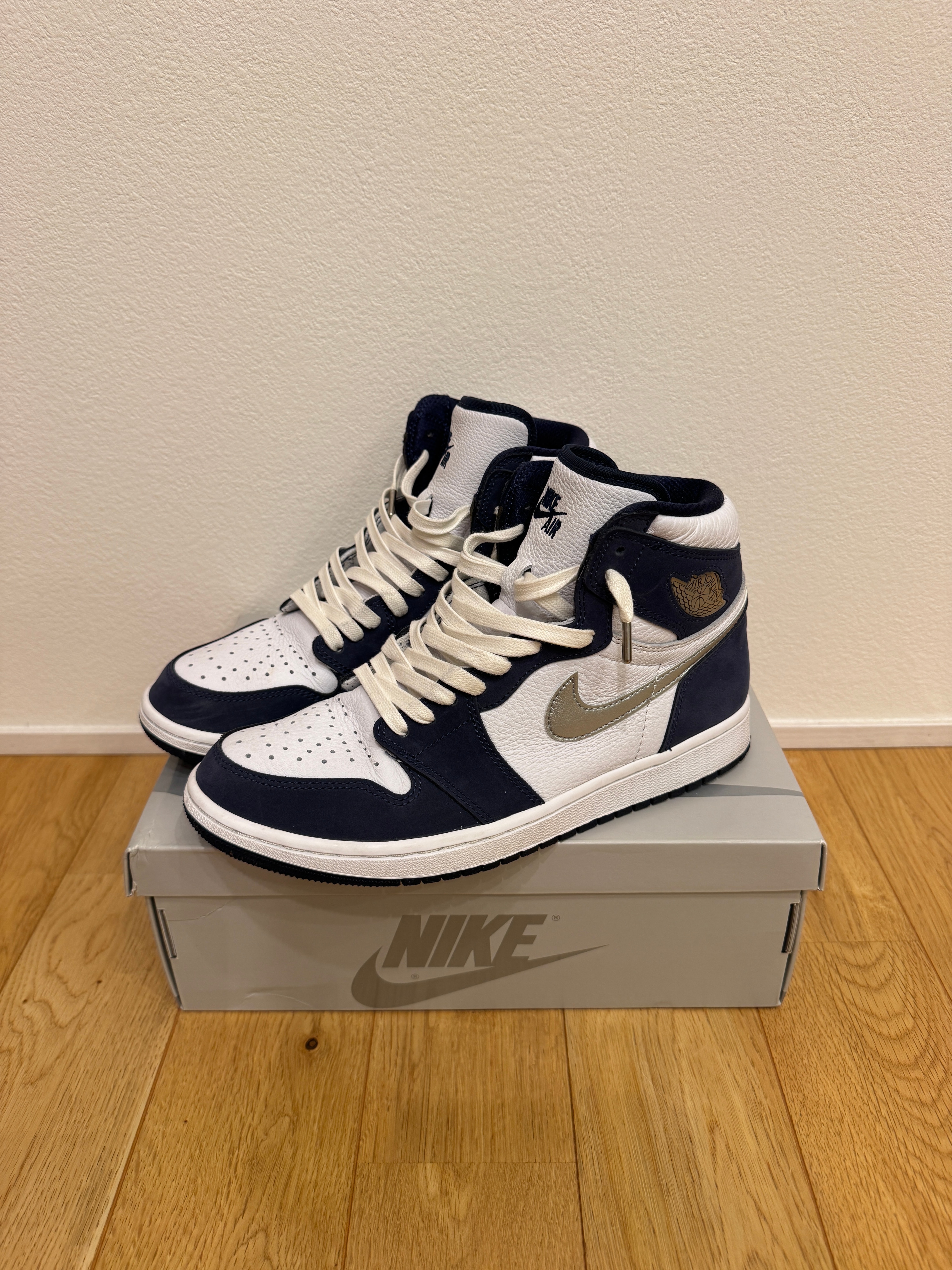 Nike Air Jordan 1 High OG CO.JP "White/Midnight Navy" (2020) (Standard Box)